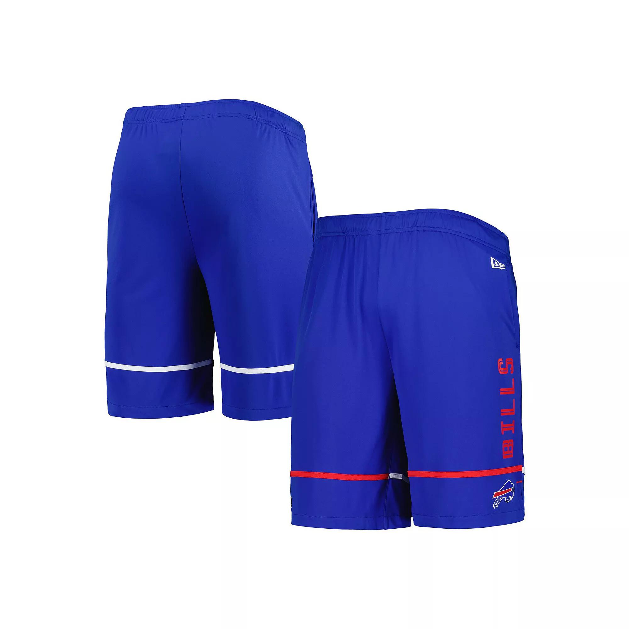 Men's New Era Royal Buffalo Bills Combine Authentic Rusher Training Shorts,  Product Image