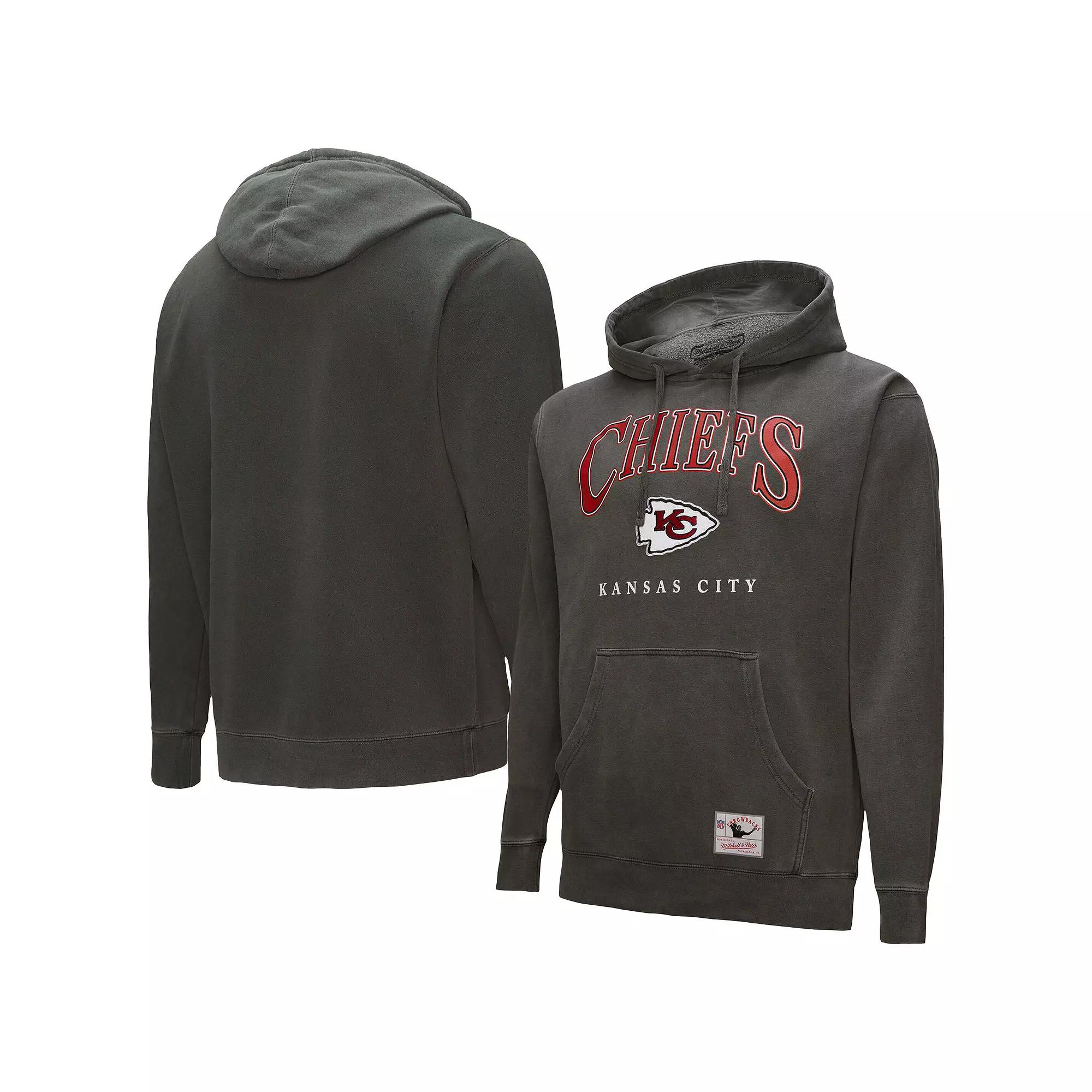 Mitchell & Ness Gray Kansas City Chiefs Pullover Hoodie, Men's,  Product Image