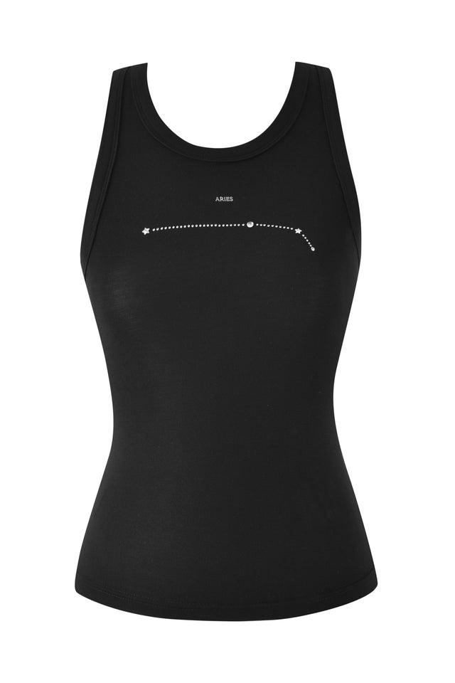 ARIES ZODIAC TANK - BLACK Product Image