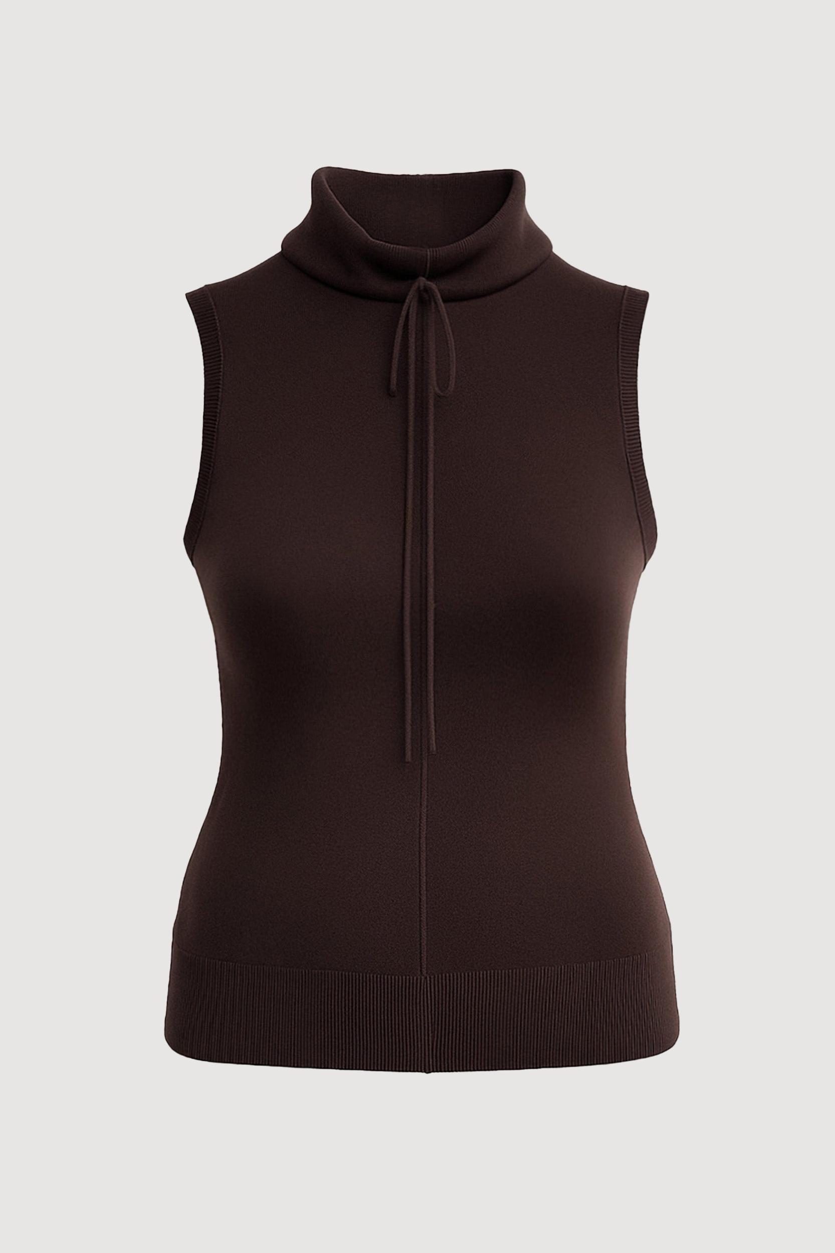 Tammy Cinched-Neck Tencel-Blend Top Product Image