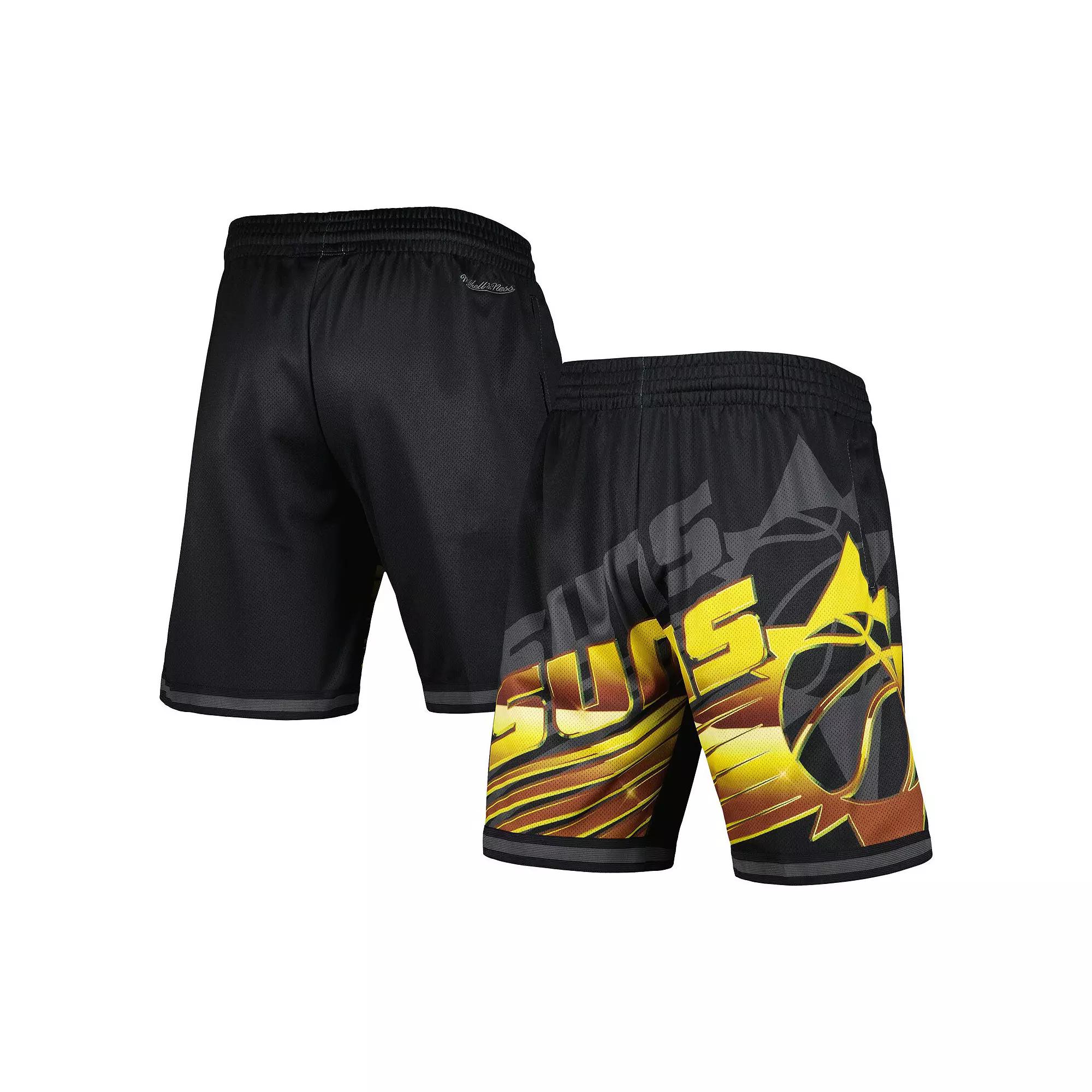 Men's Mitchell & Ness Black Phoenix Suns Big Face 4.0 Fashion Shorts, Size: 4XL, Phx Black Product Image