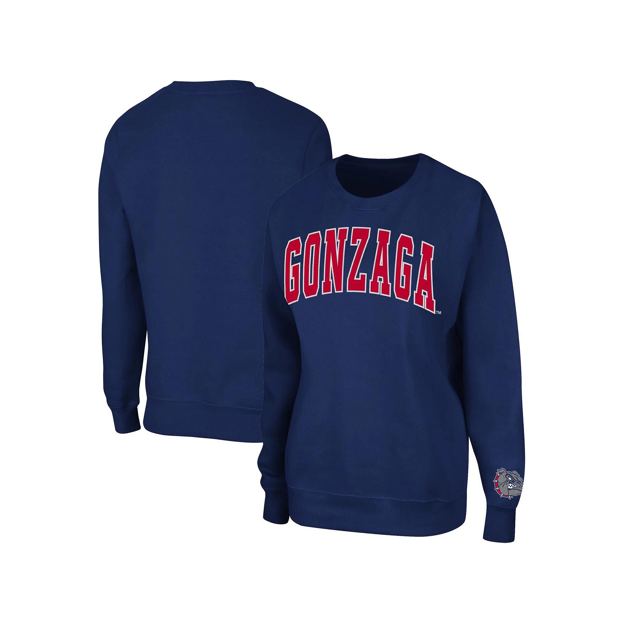 Women's Colosseum Navy Gonzaga Bulldogs Campanile Pullover Sweatshirt, Size: XL, Zag Blue Product Image