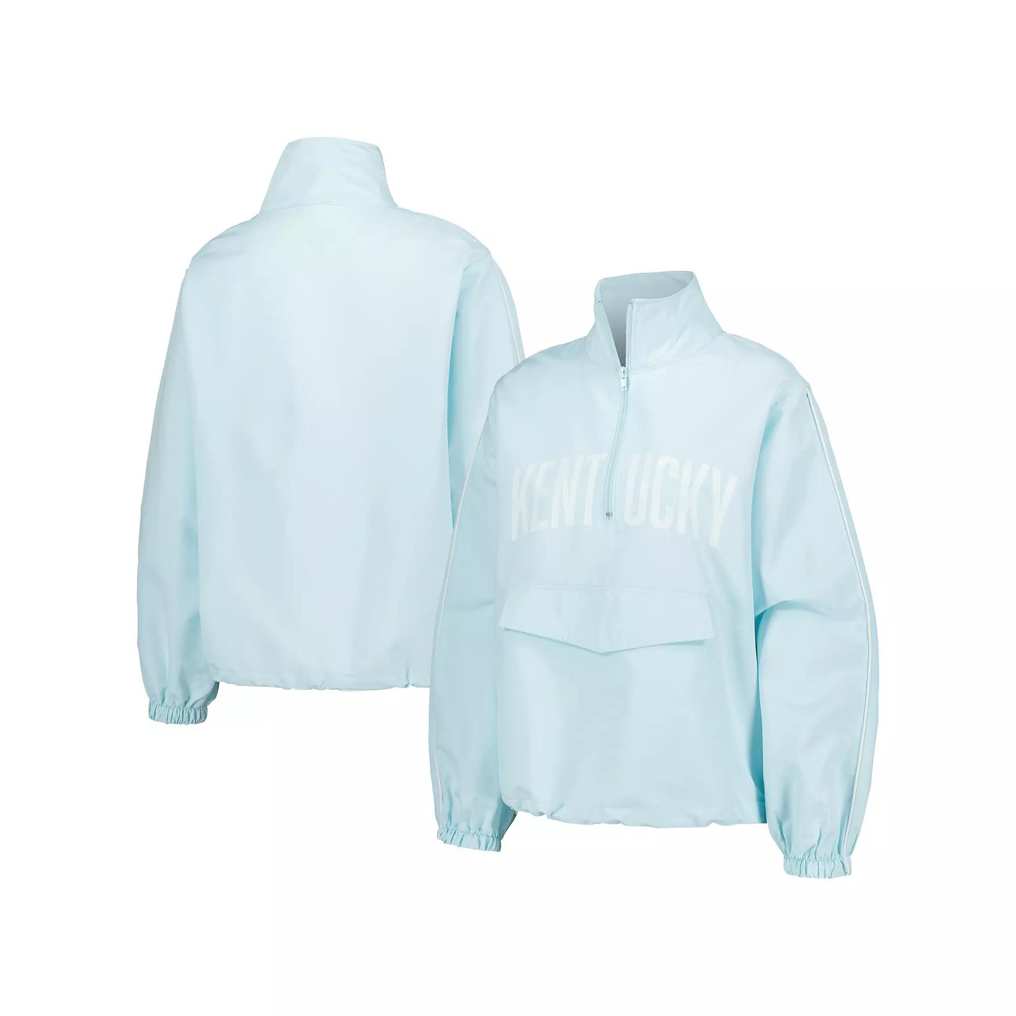 Women's Lusso Light Blue Kentucky Wildcats Parker Quarter-Zip Rain Tech Jacket,  Product Image