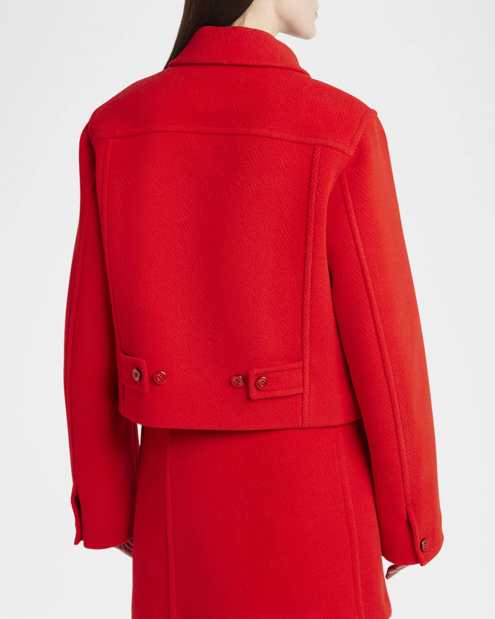 Cropped Boxy Wool Jacket Product Image