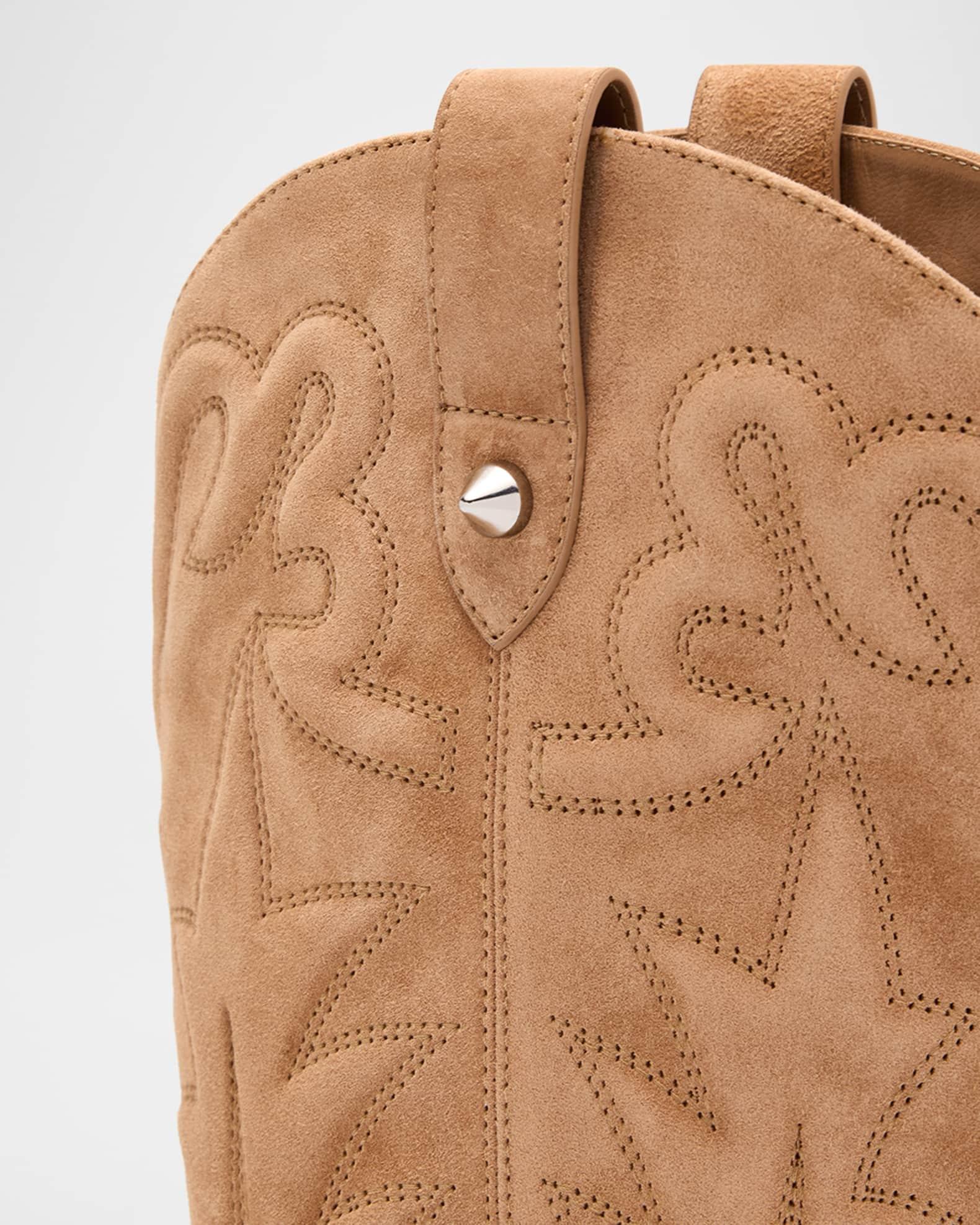 Santia Suede Red Sole Booties Product Image