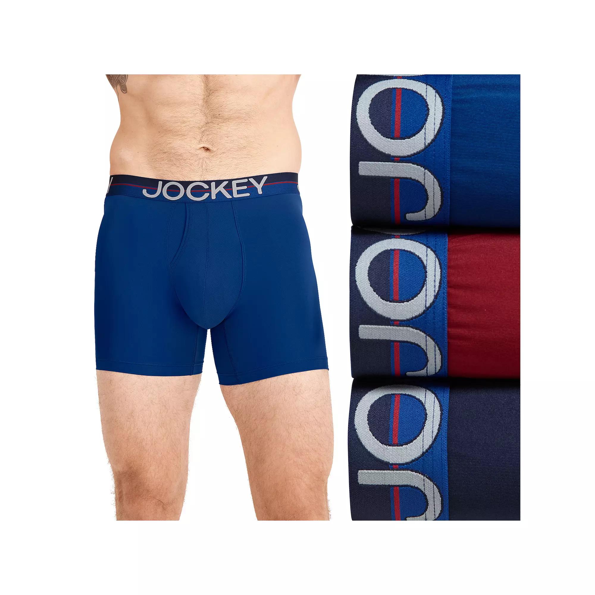 Men's Jockey® 3-Pack Infinite Cool Microfiber Stretch 6" Boxer Brief,  Product Image