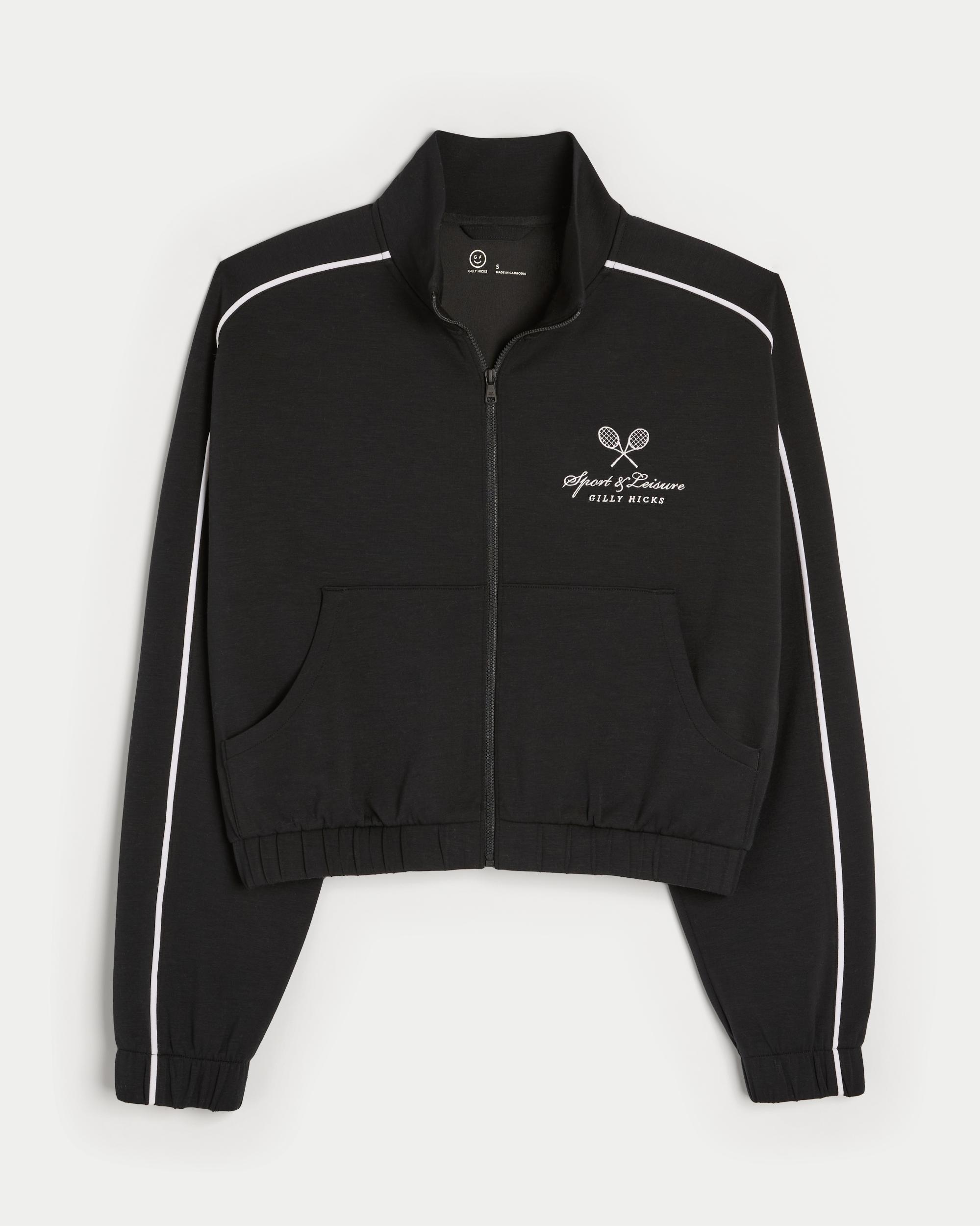 Gilly Hicks Active Cooldown Crop Track Jacket Product Image