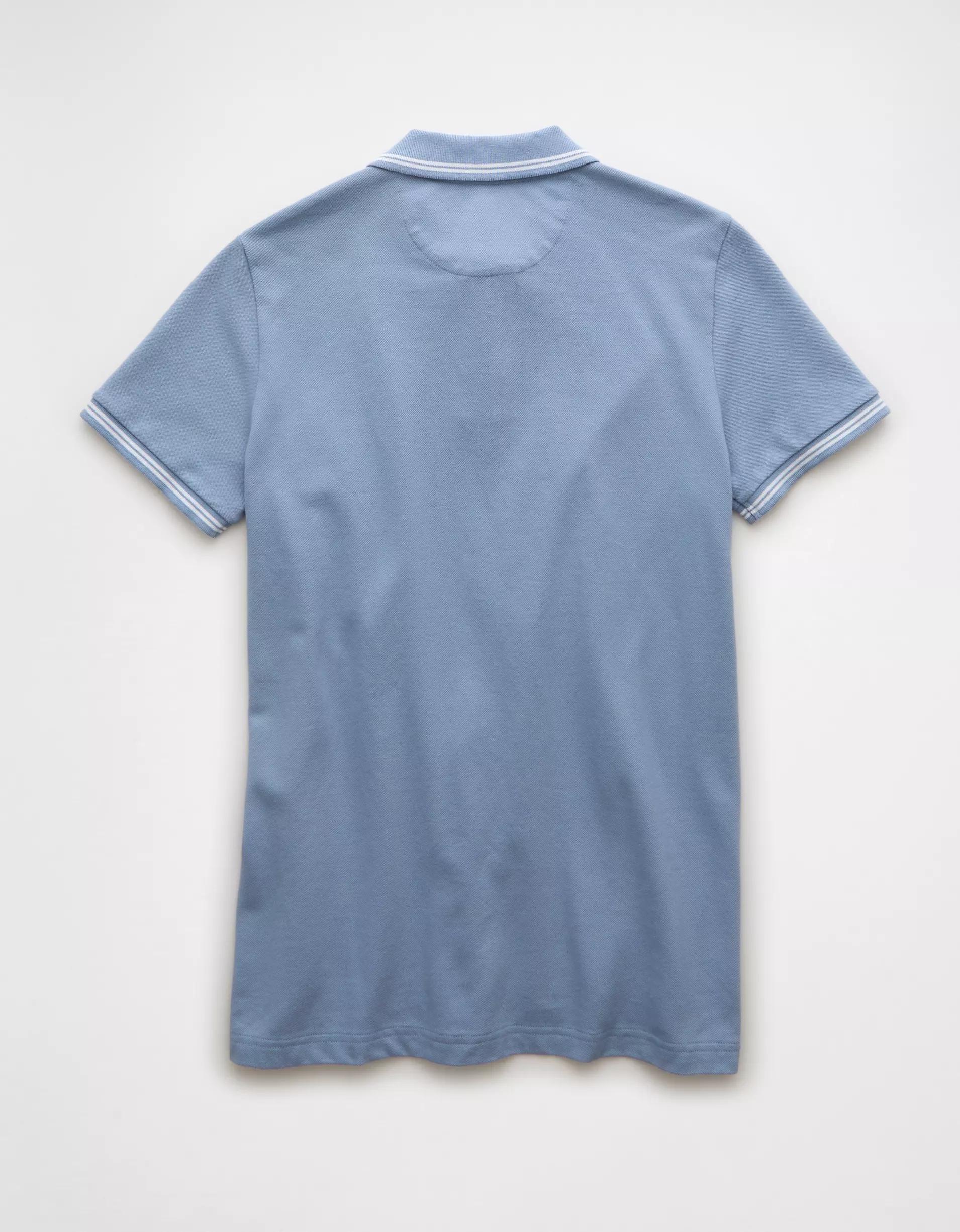 AE Lived-In Stretch Pique Slim Fit Tipped Polo Shirt Product Image