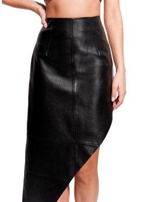 Fallon Recycled Leather Skirt Product Image