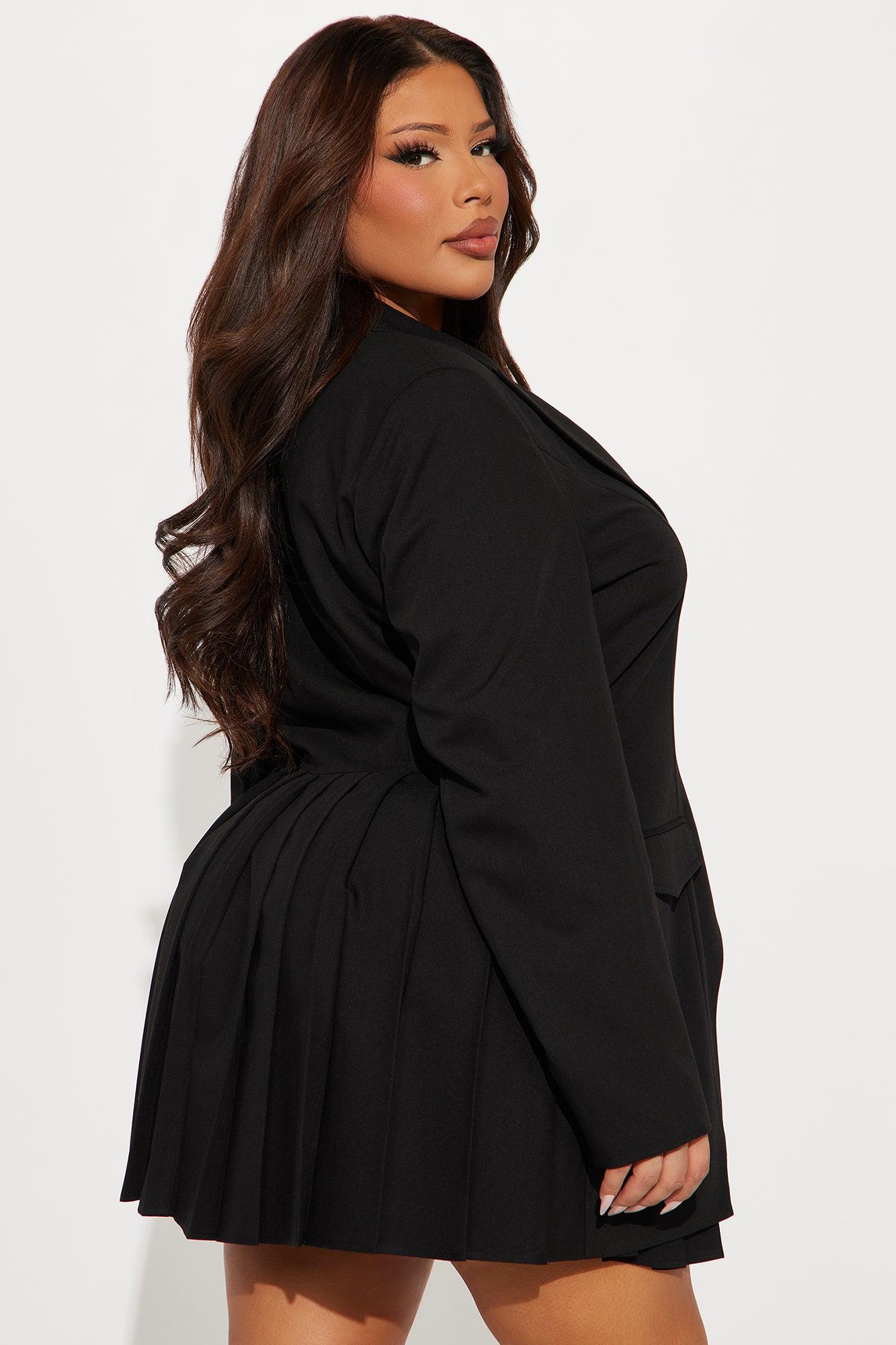 Delani Mini Blazer Dress - Black Product Image