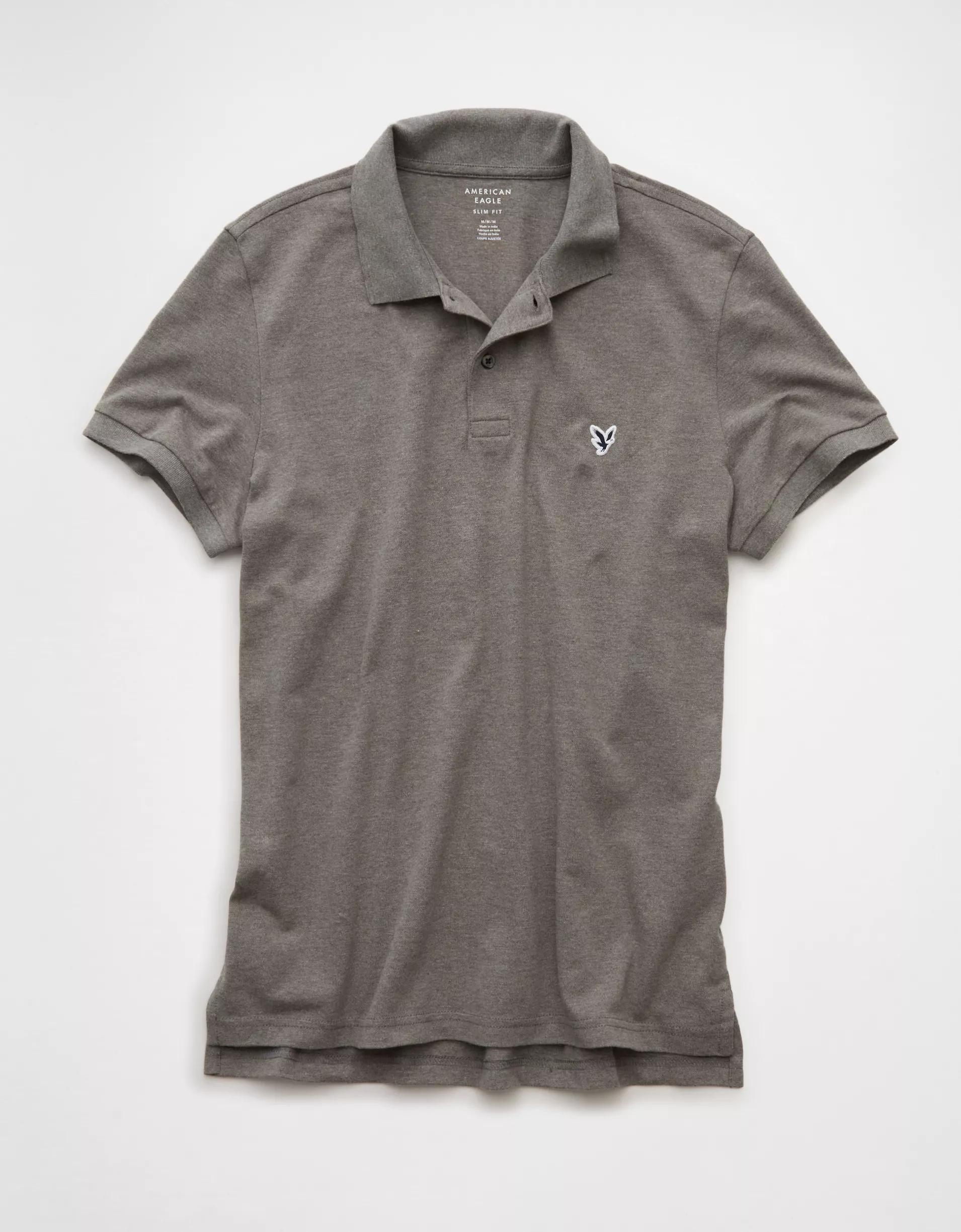 AE Lived-In Slim Fit Pique Polo Shirt Product Image