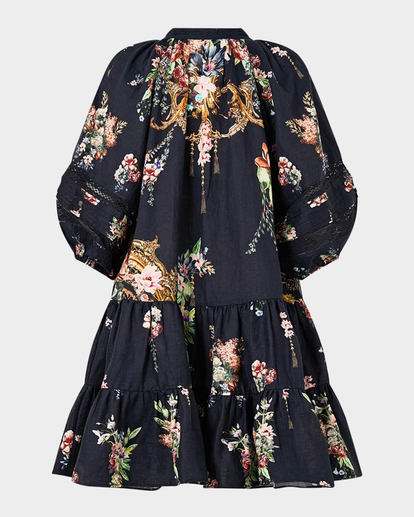 Noble Endeavours Puff-Sleeve Shirtdress Product Image