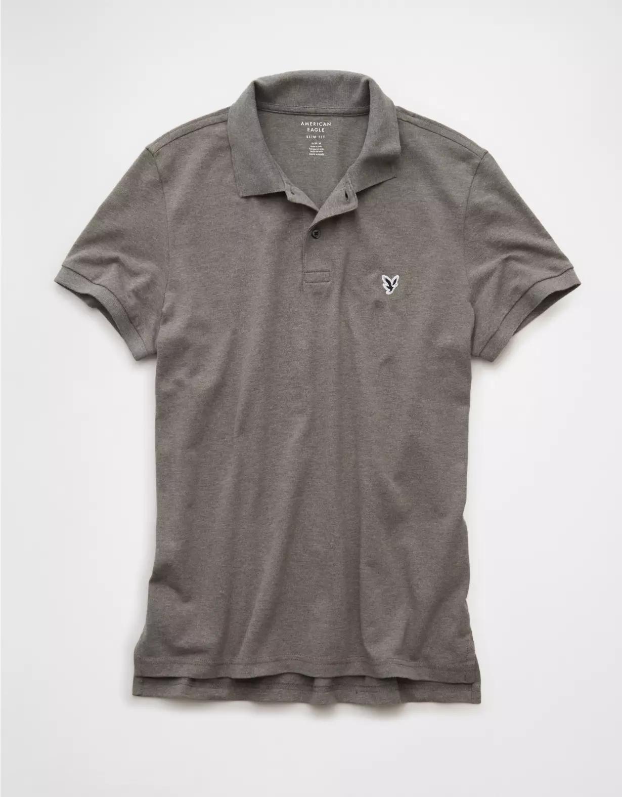 AE Lived-In Slim Fit Pique Polo Shirt Product Image
