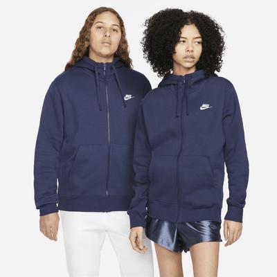 Mens Nike Sportswear Club Fleece Full-Zip Hoodie | BV2645-010 Product Image