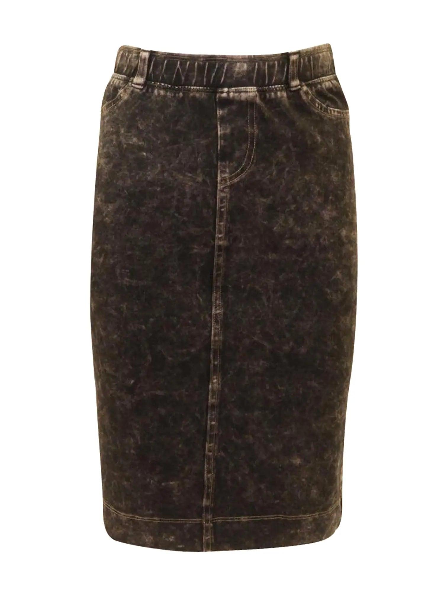 Hard Tail Jean Knee Skirt WJ-105 Product Image