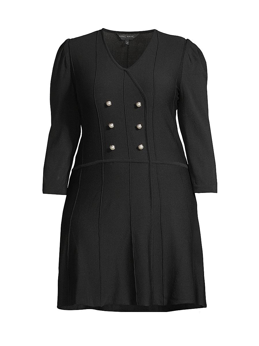 Womens Knit Knee-Length Dress Product Image