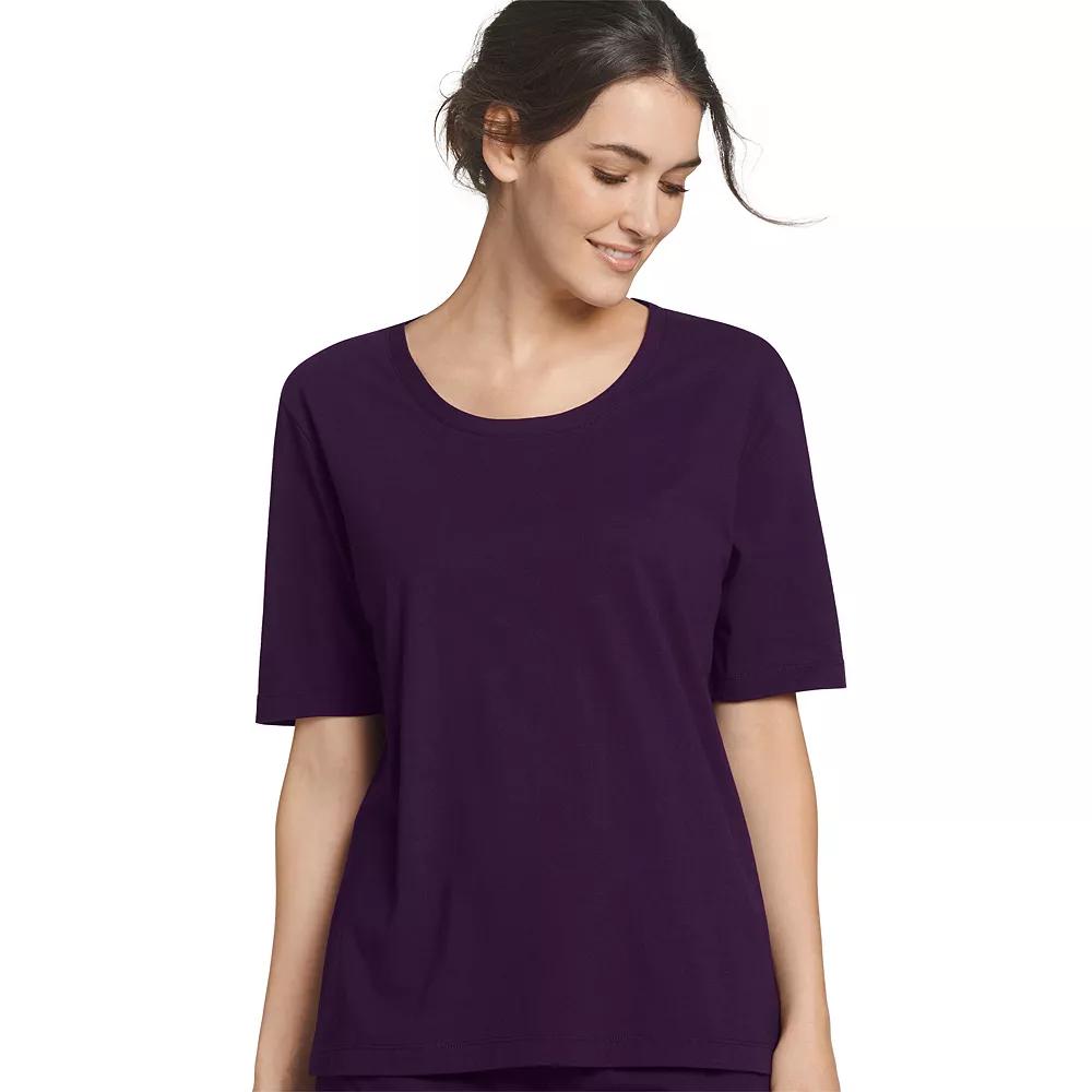 Womens Jockey Everyday Essentials Pajama Tee Grey Gray Product Image