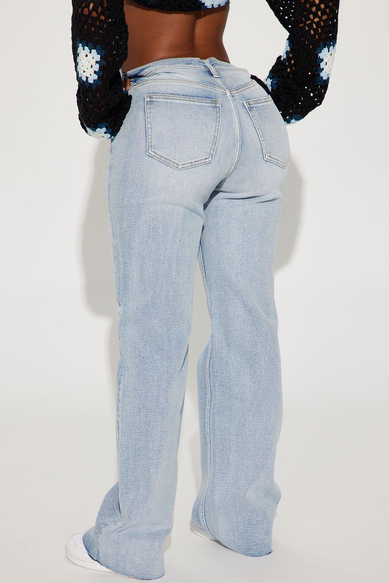 Tough Love Stretch Straight Leg Jean - Light Wash Product Image