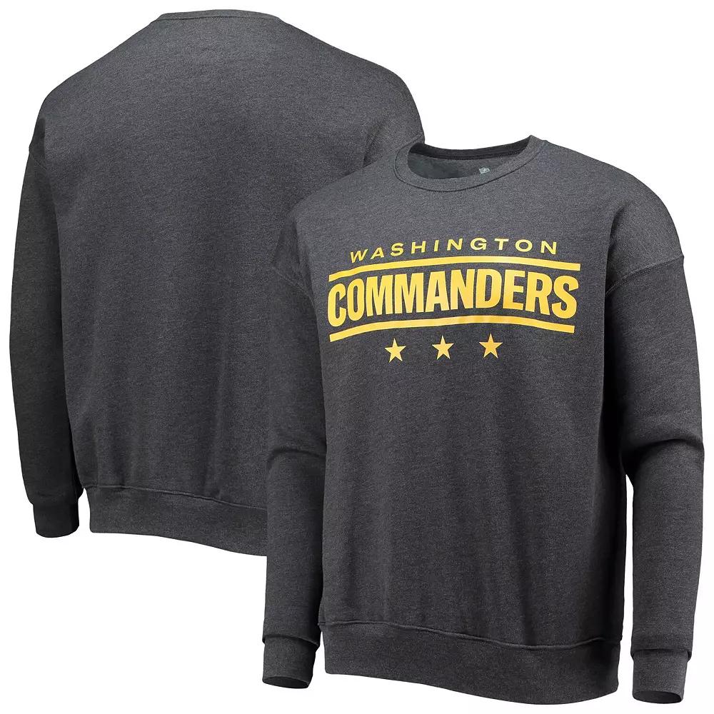 Men's NFL x Darius Rucker Collection by Fanatics Charcoal Washington Commanders Star Sponge Fleece Pullover Sweatshirt,  Product Image