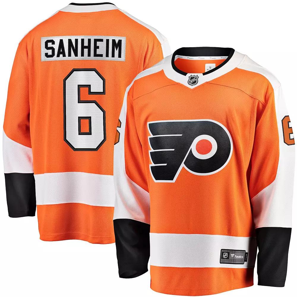 Men's Fanatics Travis Sanheim Orange Philadelphia Flyers Premier Breakaway Player Jersey,  Product Image