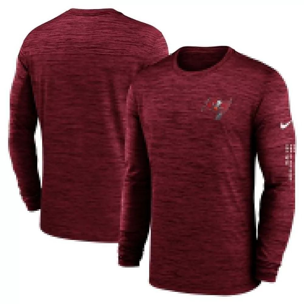 Men's Nike  Red Tampa Bay Buccaneers Velocity Long Sleeve T-Shirt, Size: 3XL Product Image