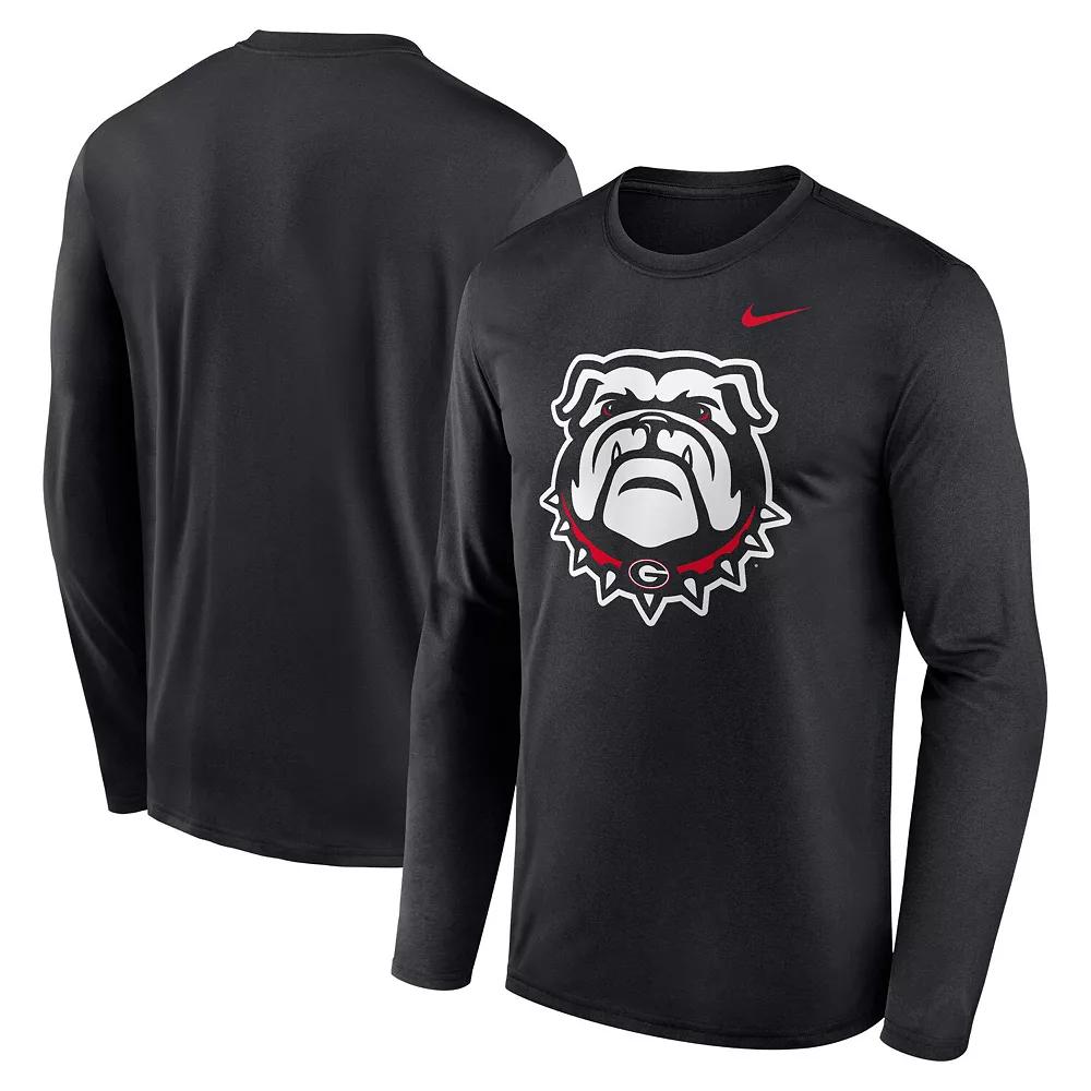 Men's Nike Black Georgia Bulldogs Primetime Alternate Logo Legend Long Sleeve T-Shirt,  Product Image