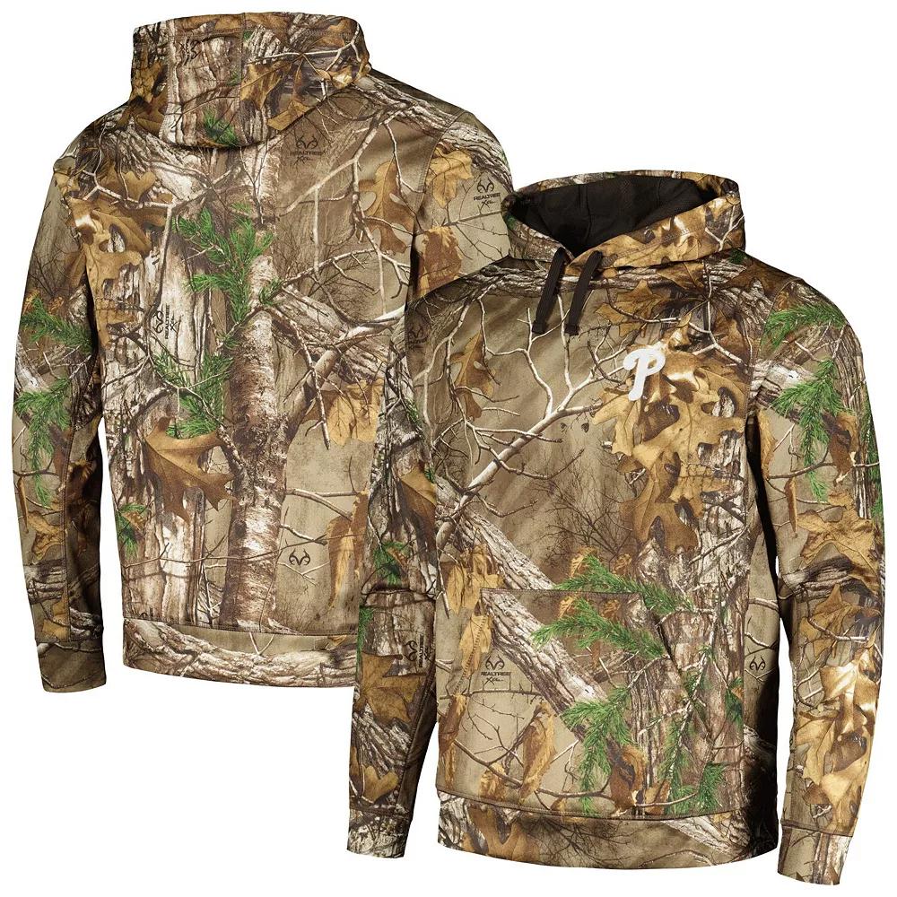Men's Dunbrooke Camo Philadelphia Phillies Champion Realtree Pullover Hoodie, Size: Small, Green Product Image