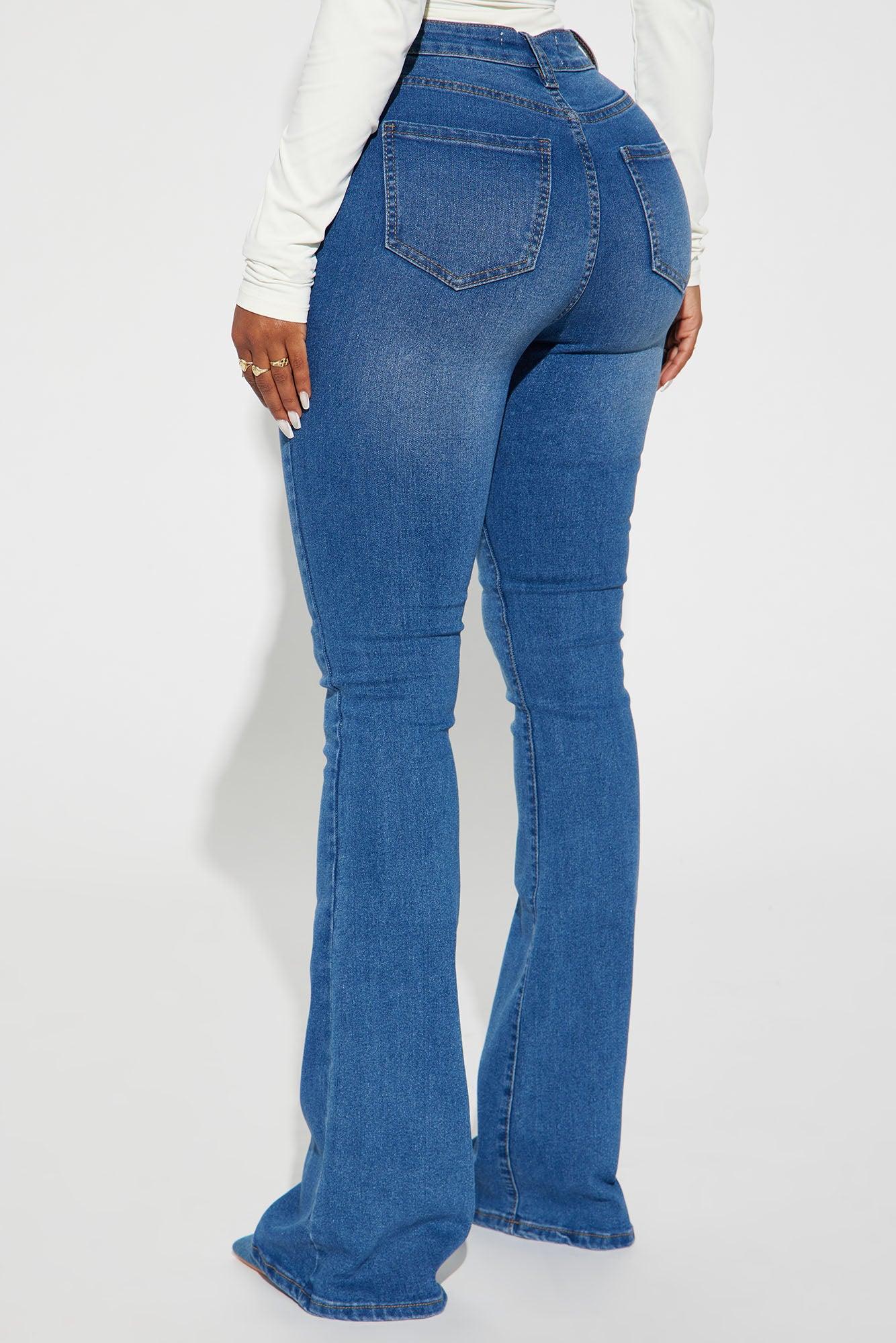 Tucson High Rise Stretch Flare Jeans - Medium Wash Product Image