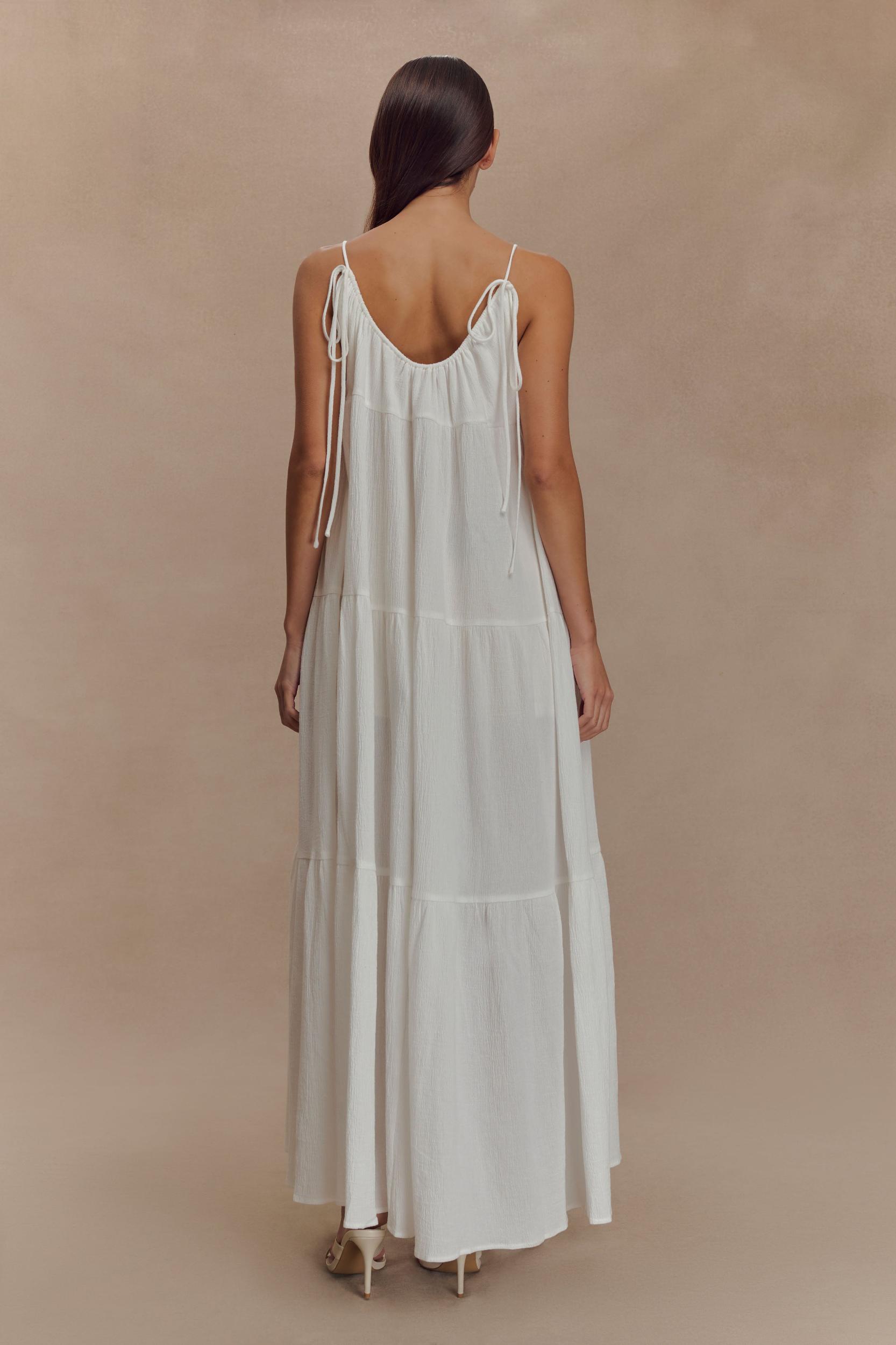 Lenny Front Tie Top - White Product Image