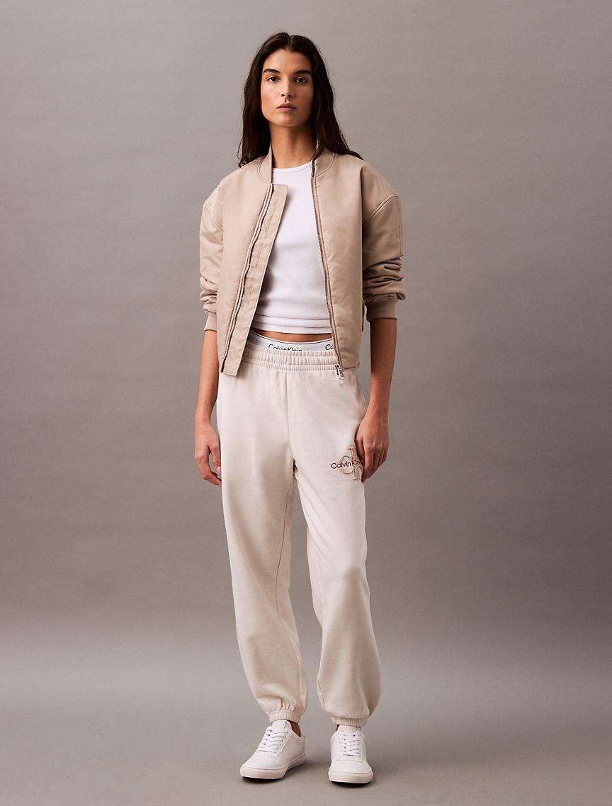 Chenille Monogram Logo Fleece Joggers Product Image