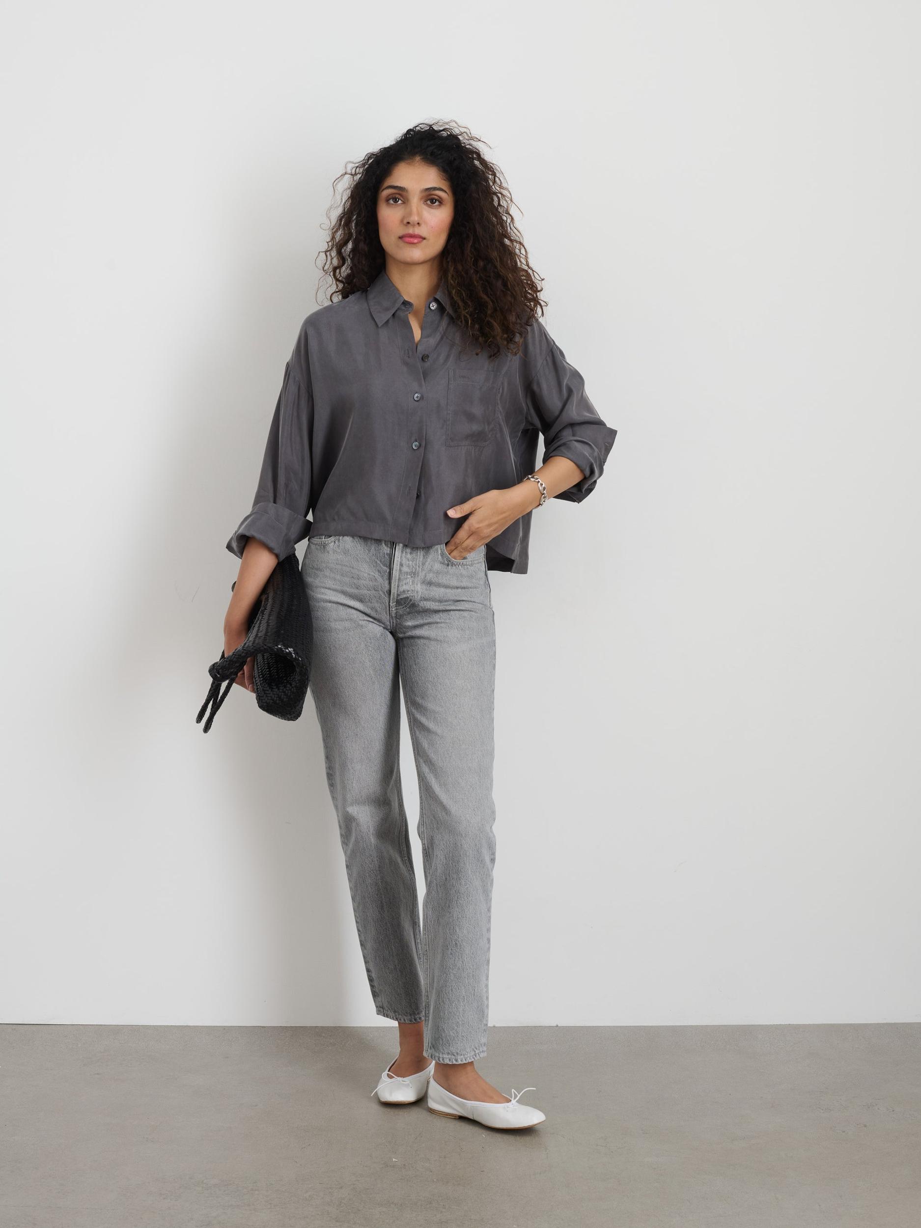 Jane Mid Rise Straight Jean Product Image