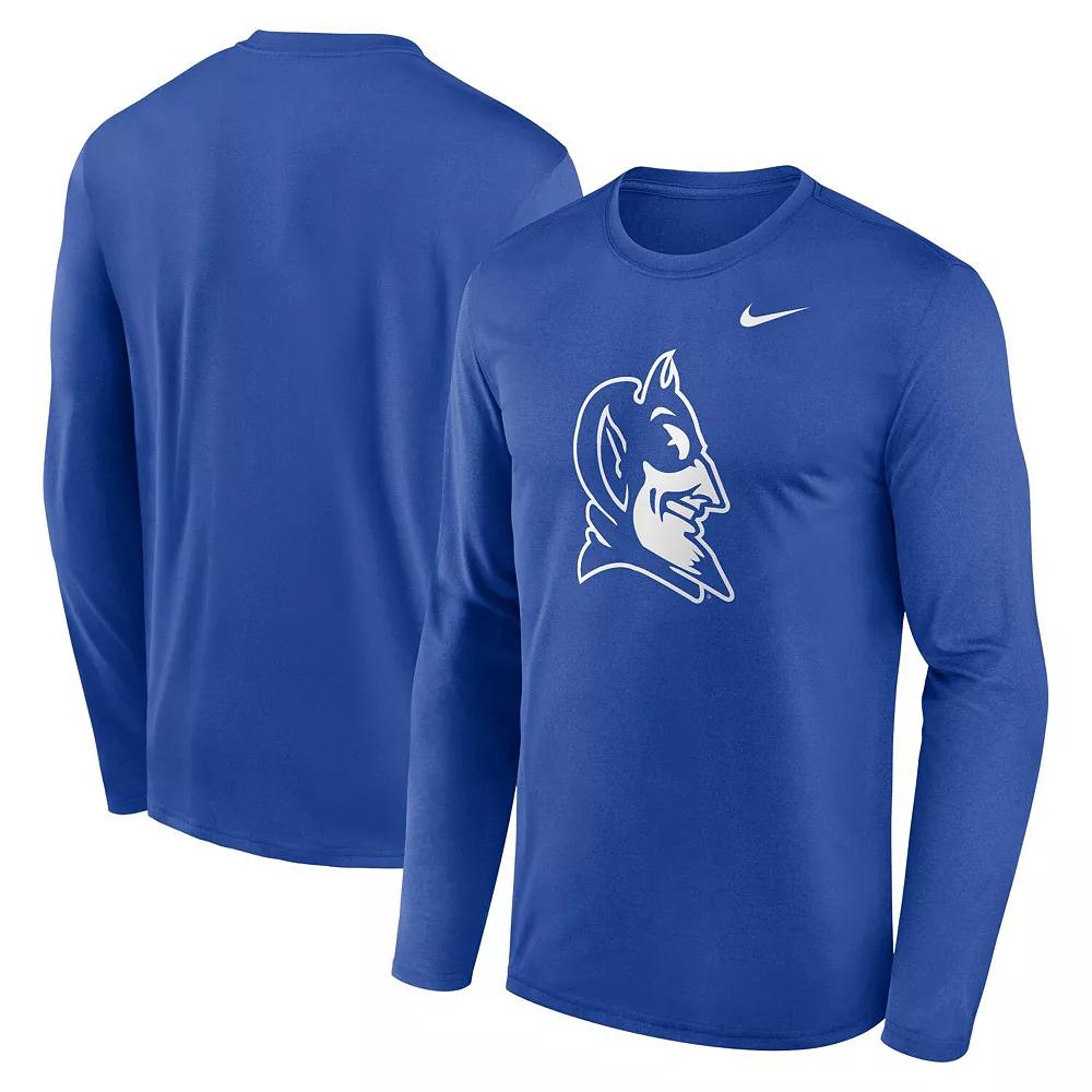 Men's Nike Royal Duke Blue Devils Primetime Alternate Logo Legend Long Sleeve T-Shirt, Size: XL Product Image