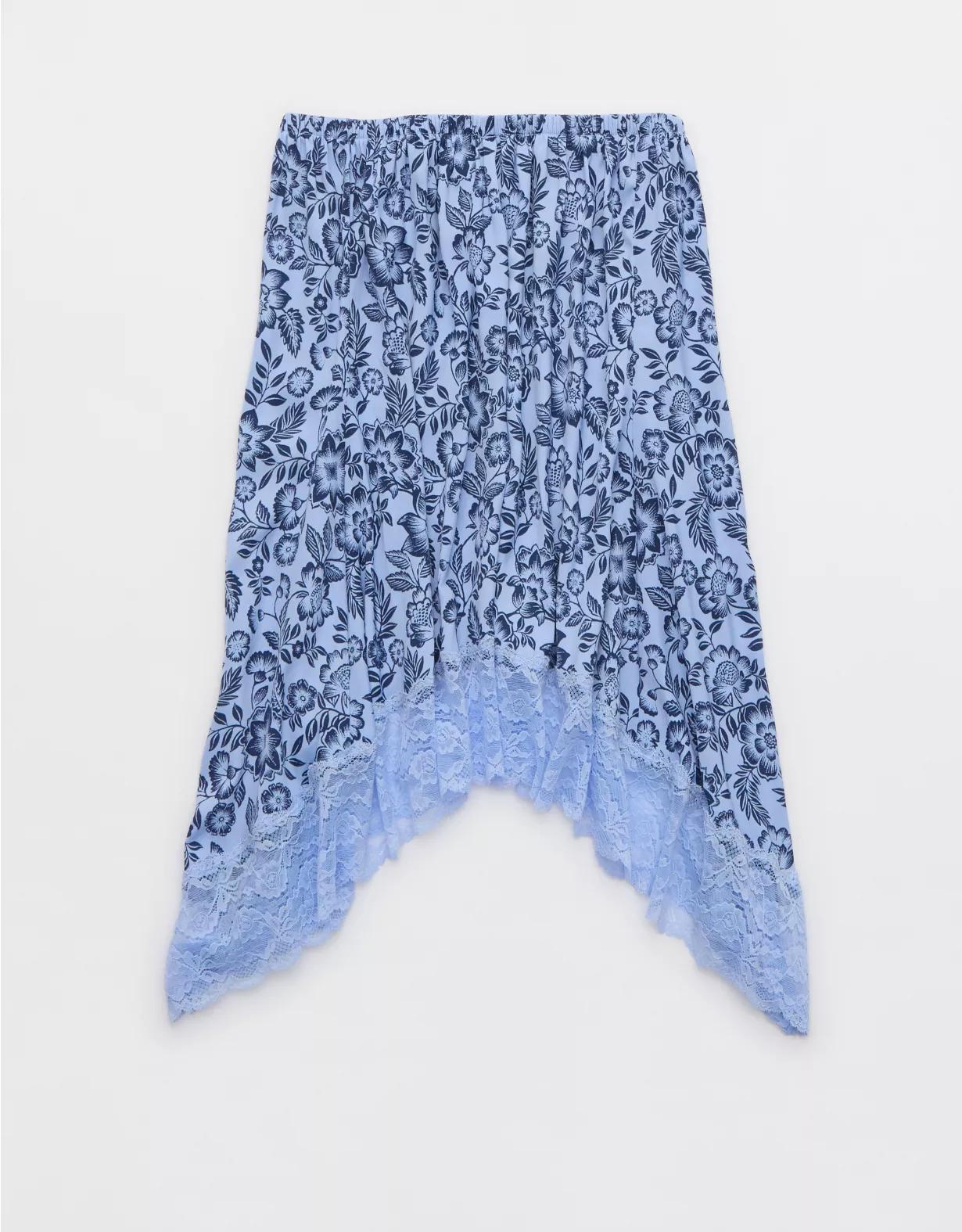 Aerie Handkerchief Midi Skirt Product Image