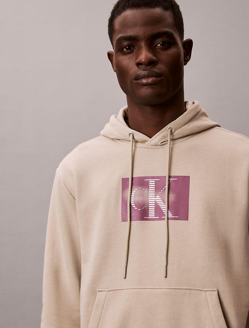 Fleece Metallic Monogram Graphic Hoodie Product Image