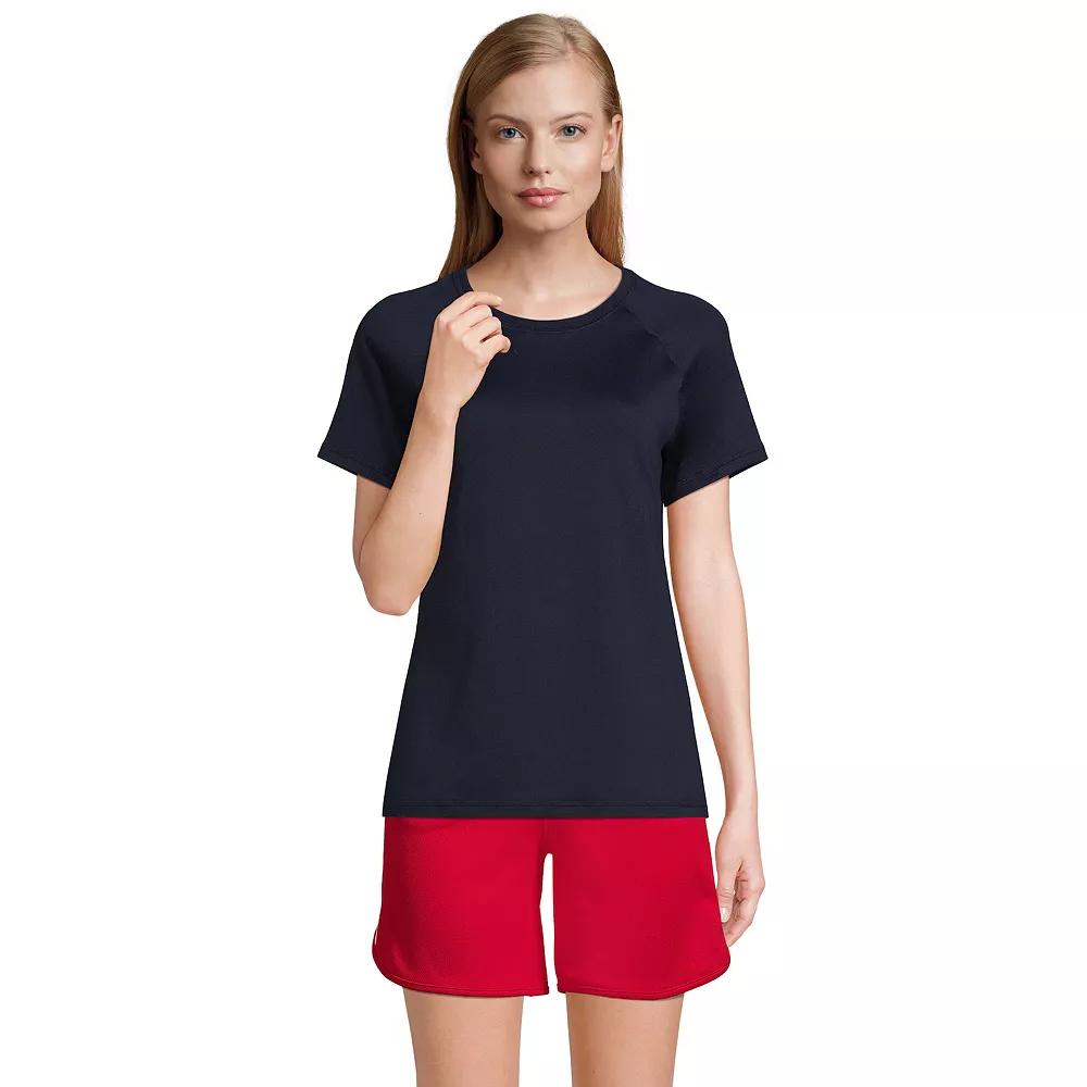 Women's Lands' End School Uniform Short Sleeve Active Tee,  Product Image