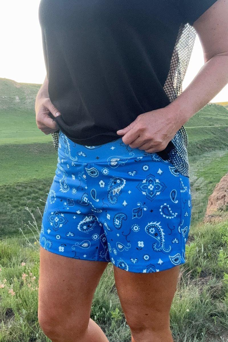 Sterling Kreek Bandana Babe Blue Shorts Product Image