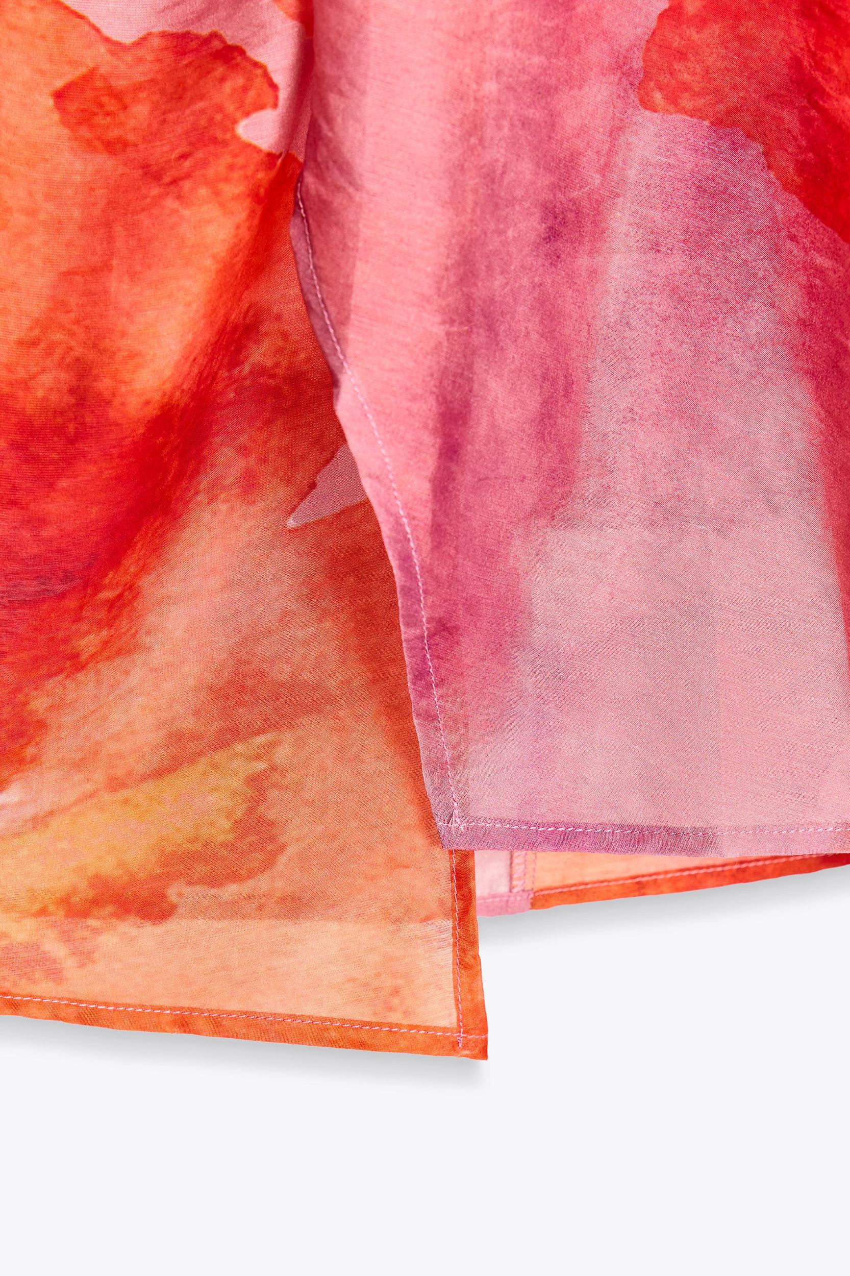 KNOTTED FLORAL PRINT SARONG Product Image