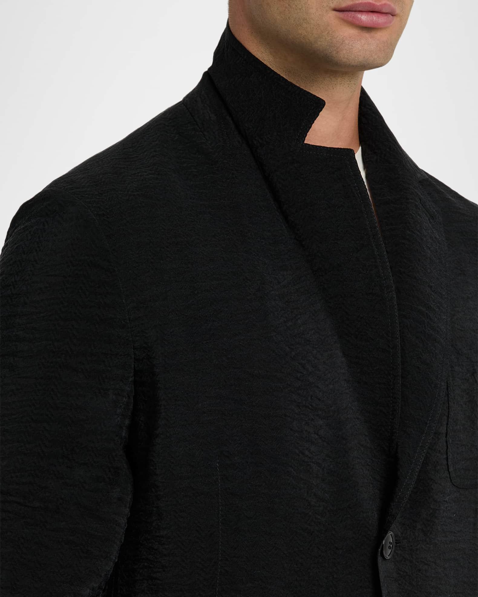 Men's Herringbone Cupro-Blend Blazer Product Image