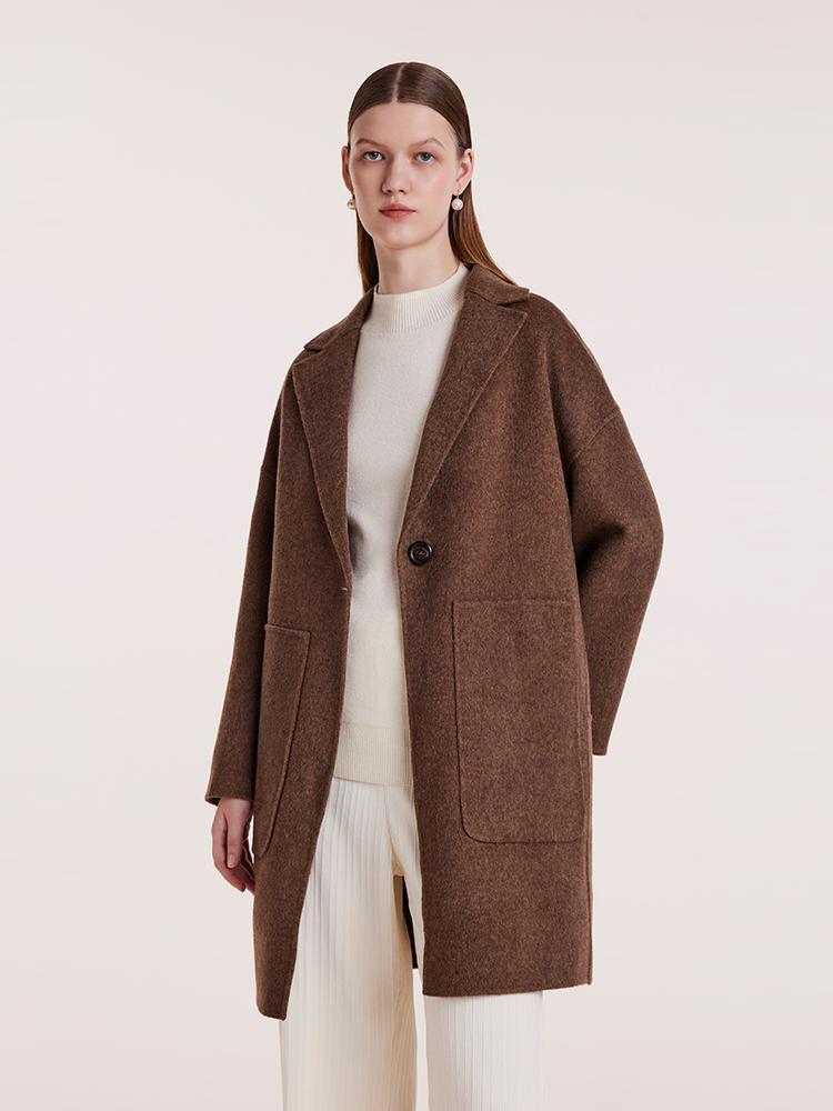 Pure Cashmere Double-Faced Women Coat Product Image