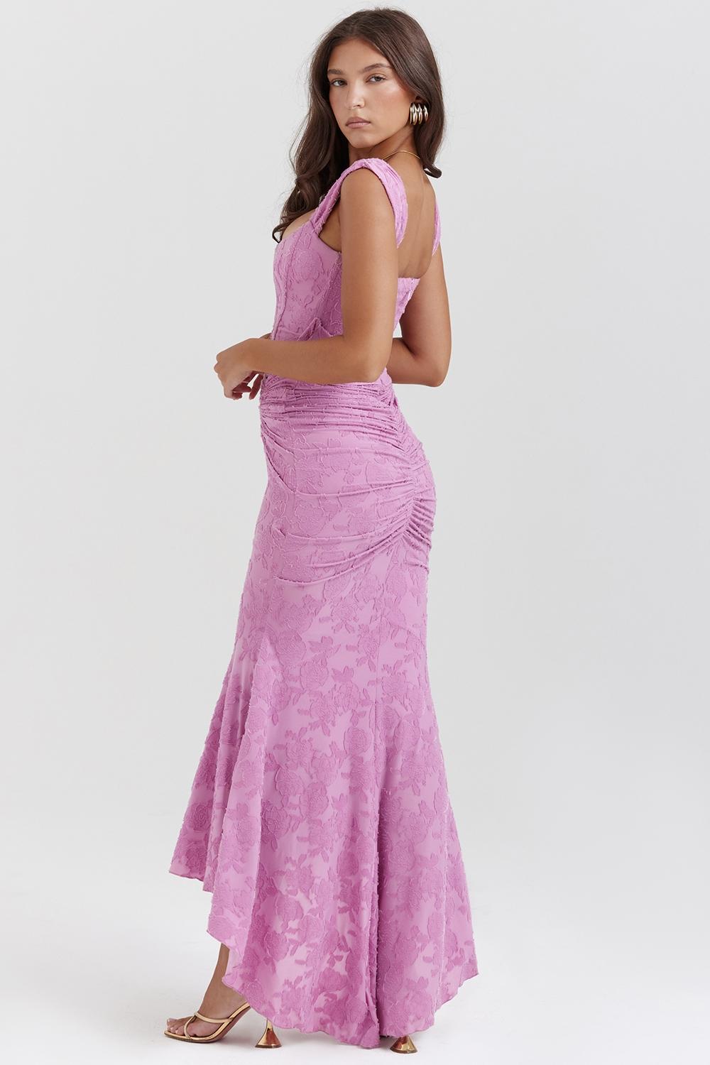 Cesca  rose pink floral maxi dress Product Image