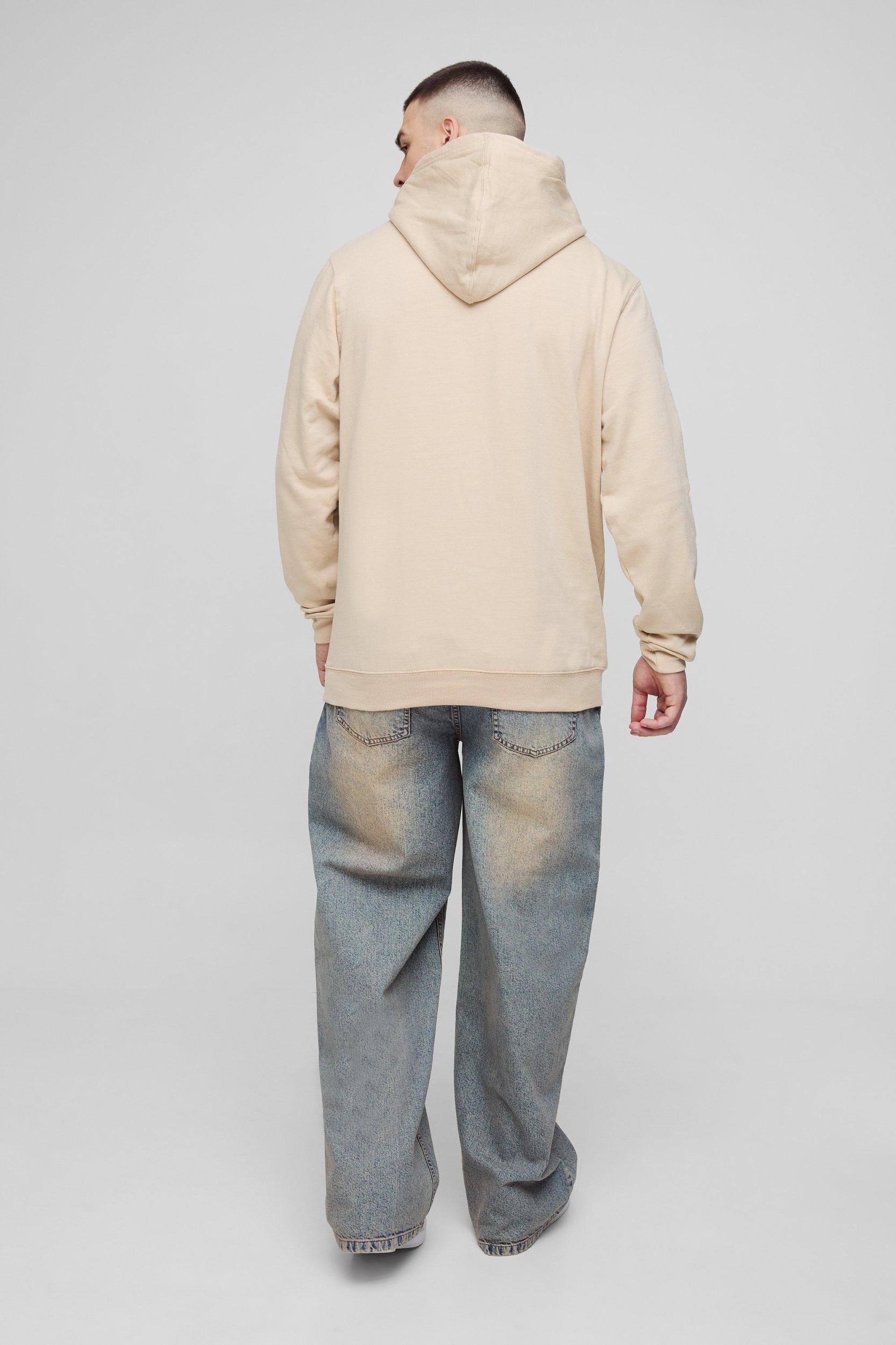 Tall Pour Homme Embroidered Hoodie | boohooMAN USA Product Image