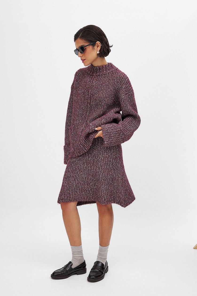Knitted Midi Skirt Product Image