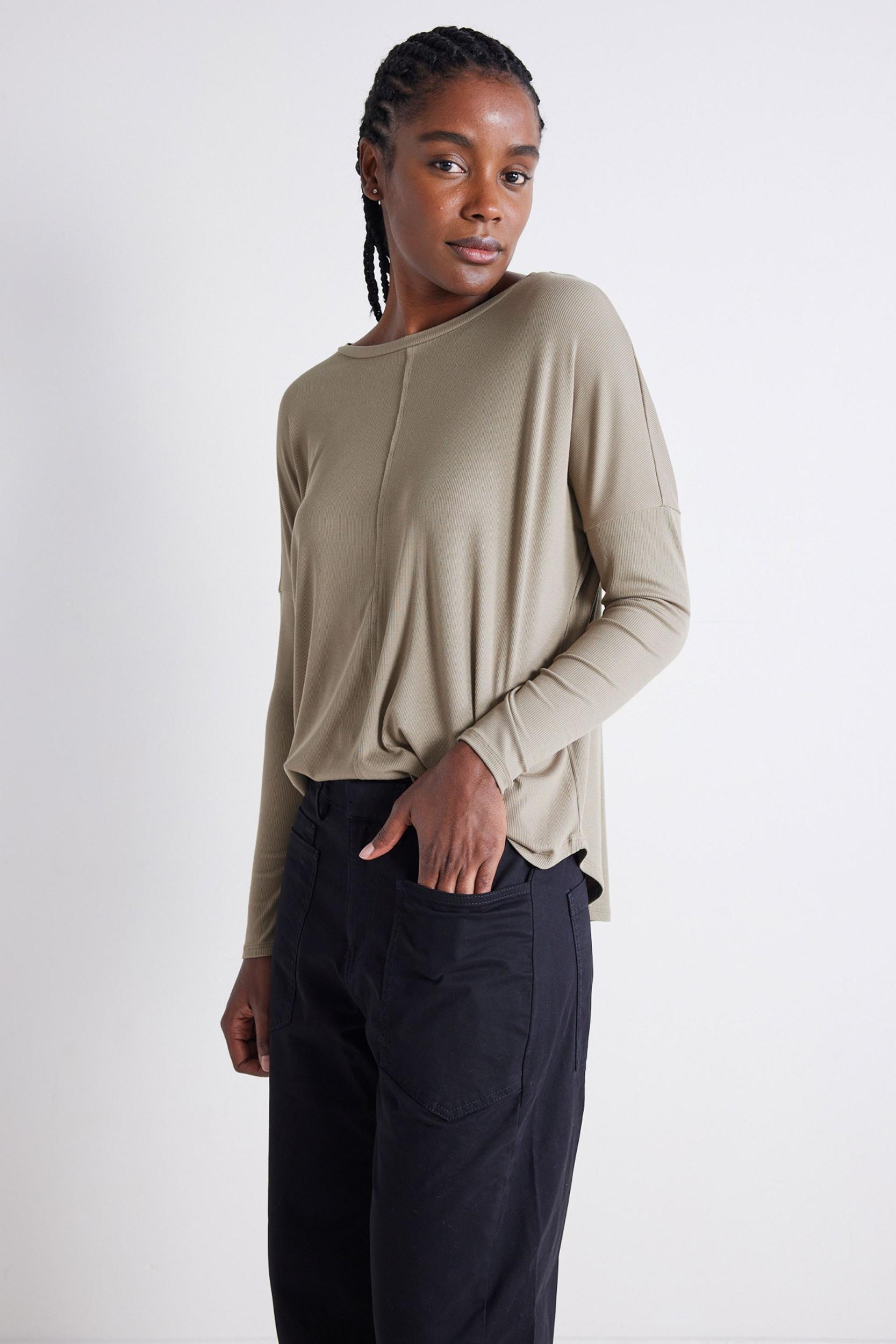 The One and Only Ribbed Long Sleeve Tee Product Image