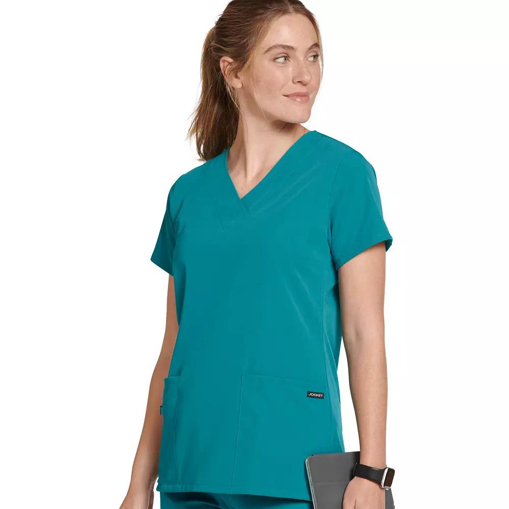Women's Jockey® Scrubs V-Neck Crossover Top 2206,  Product Image