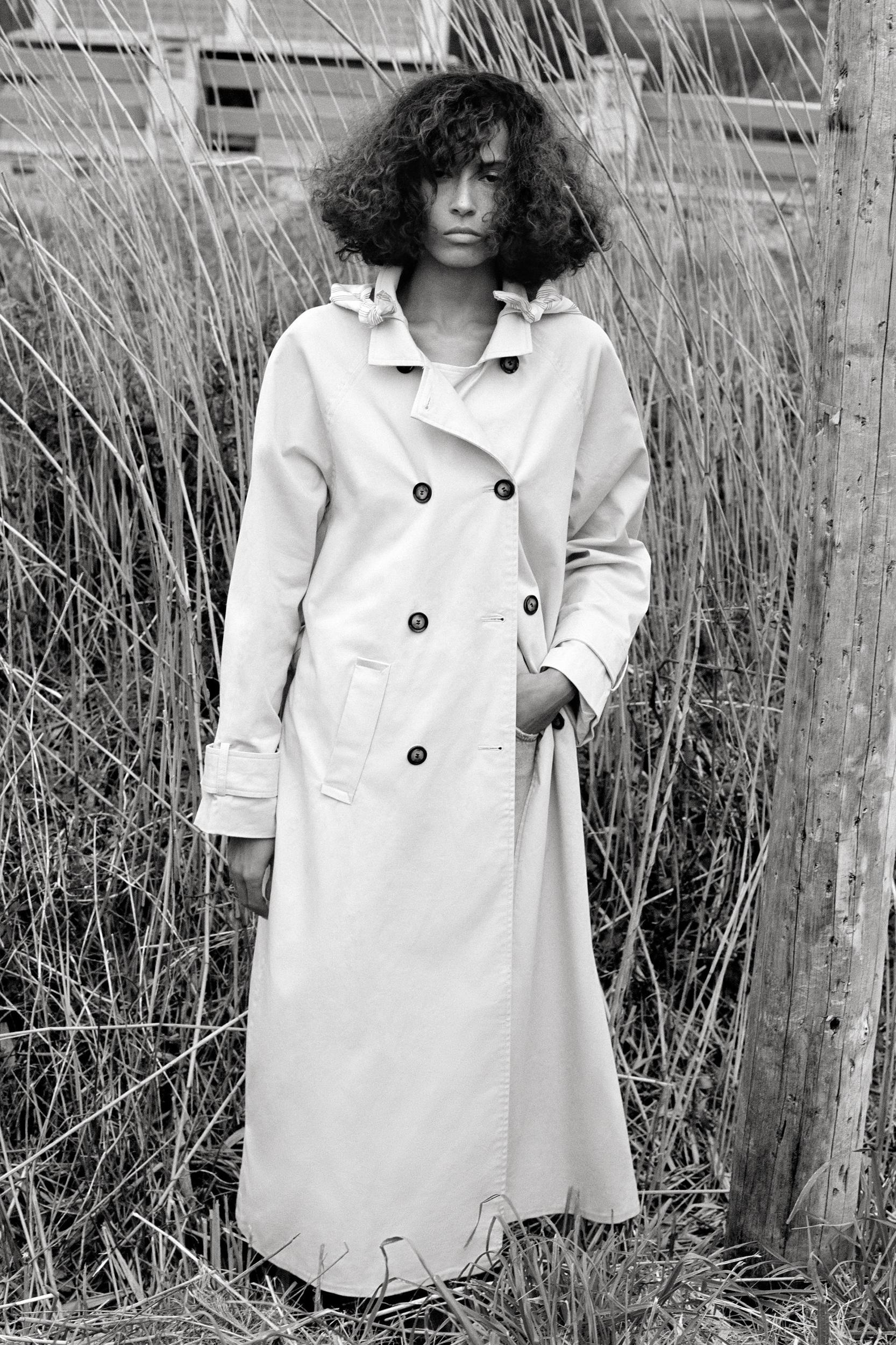 LONG SCARF TRENCH COAT Product Image
