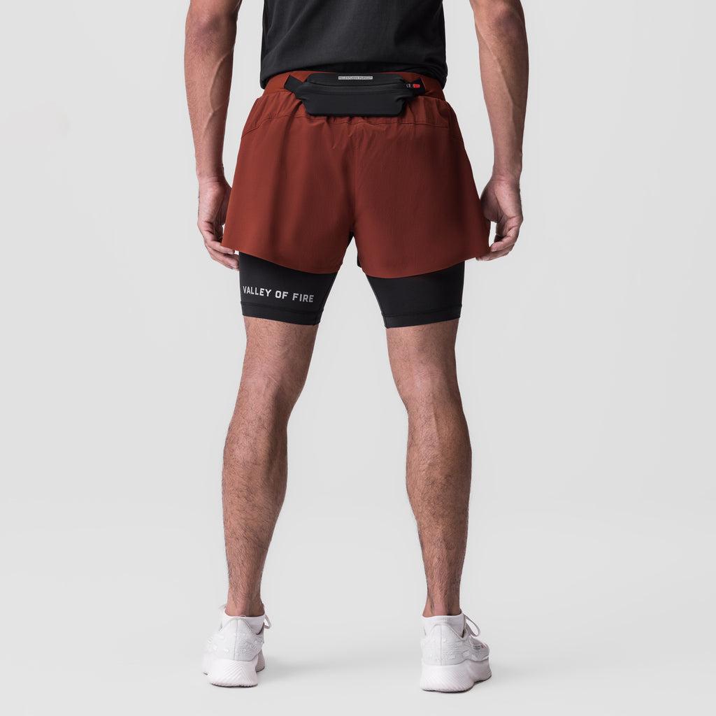 0786. Ripstop 3" Belt Pack Short - Brick/Black Product Image