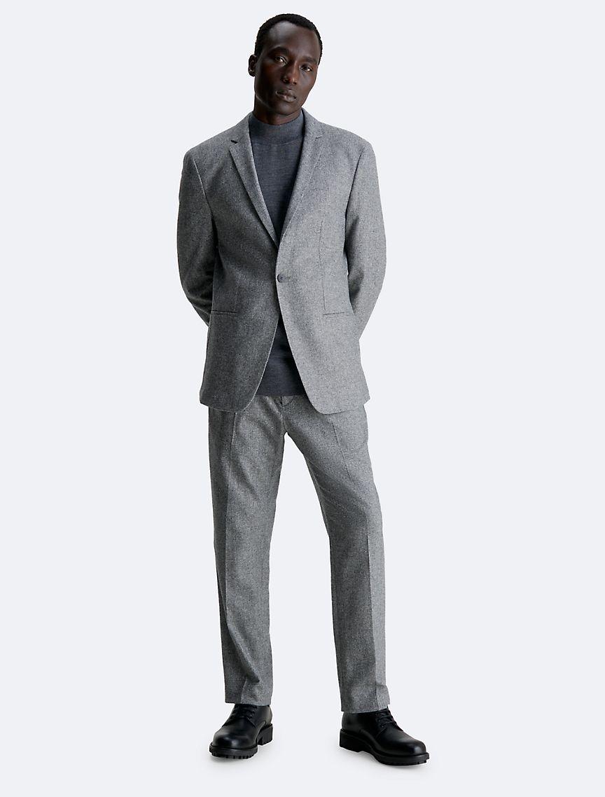 Wool Blend Flannel Blazer Product Image