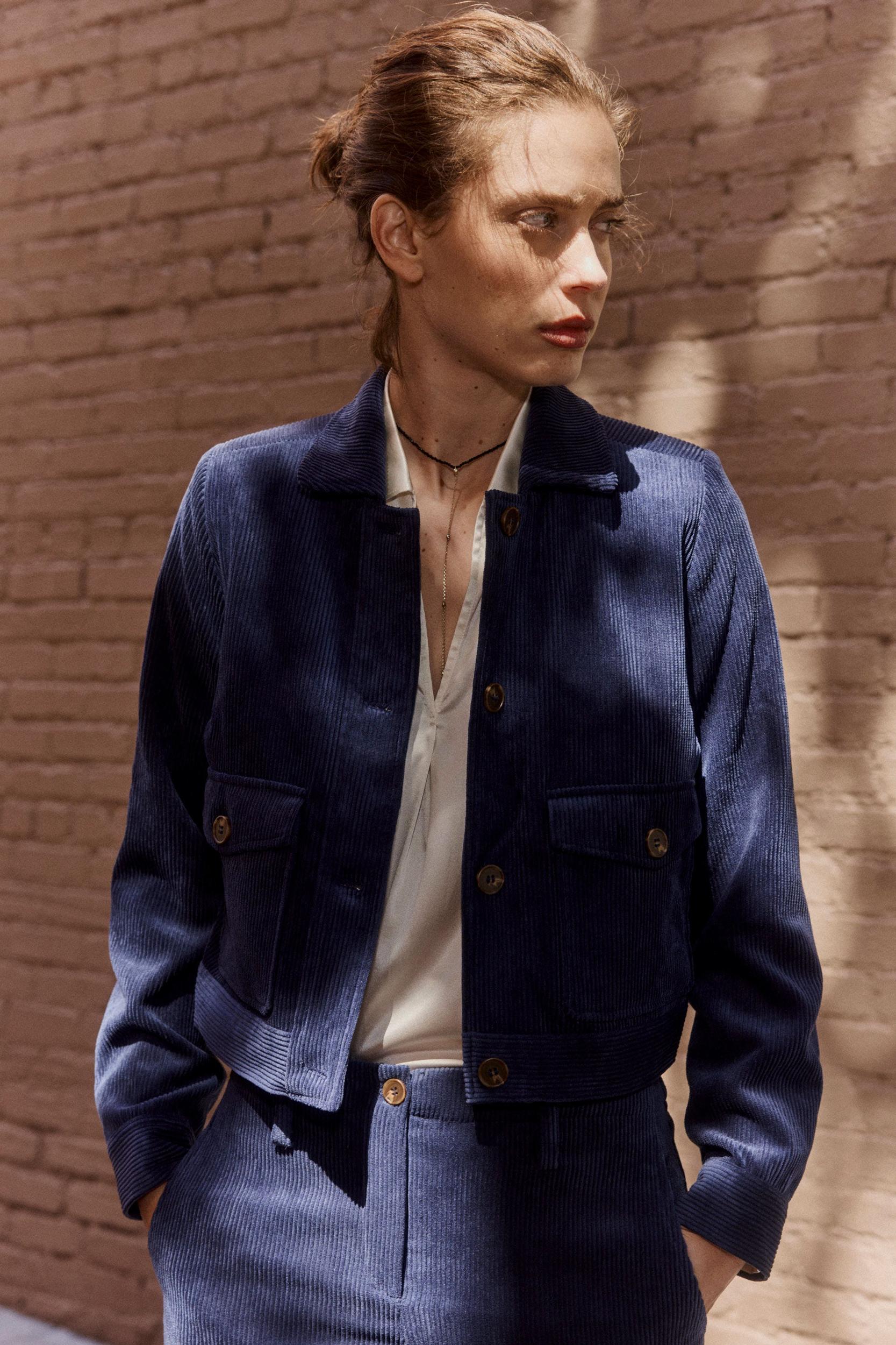 The Cropped Corduroy Chore Jacket Product Image