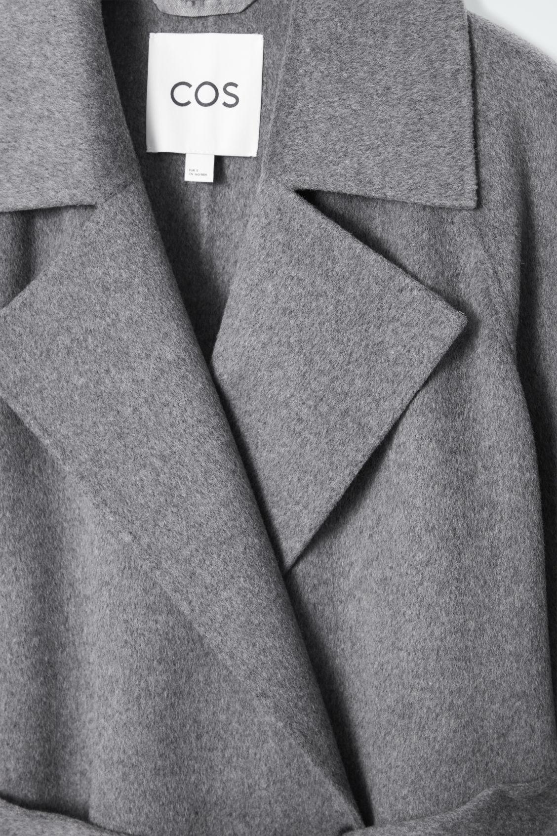 BELTED DOUBLE-FACED WOOL COAT Product Image