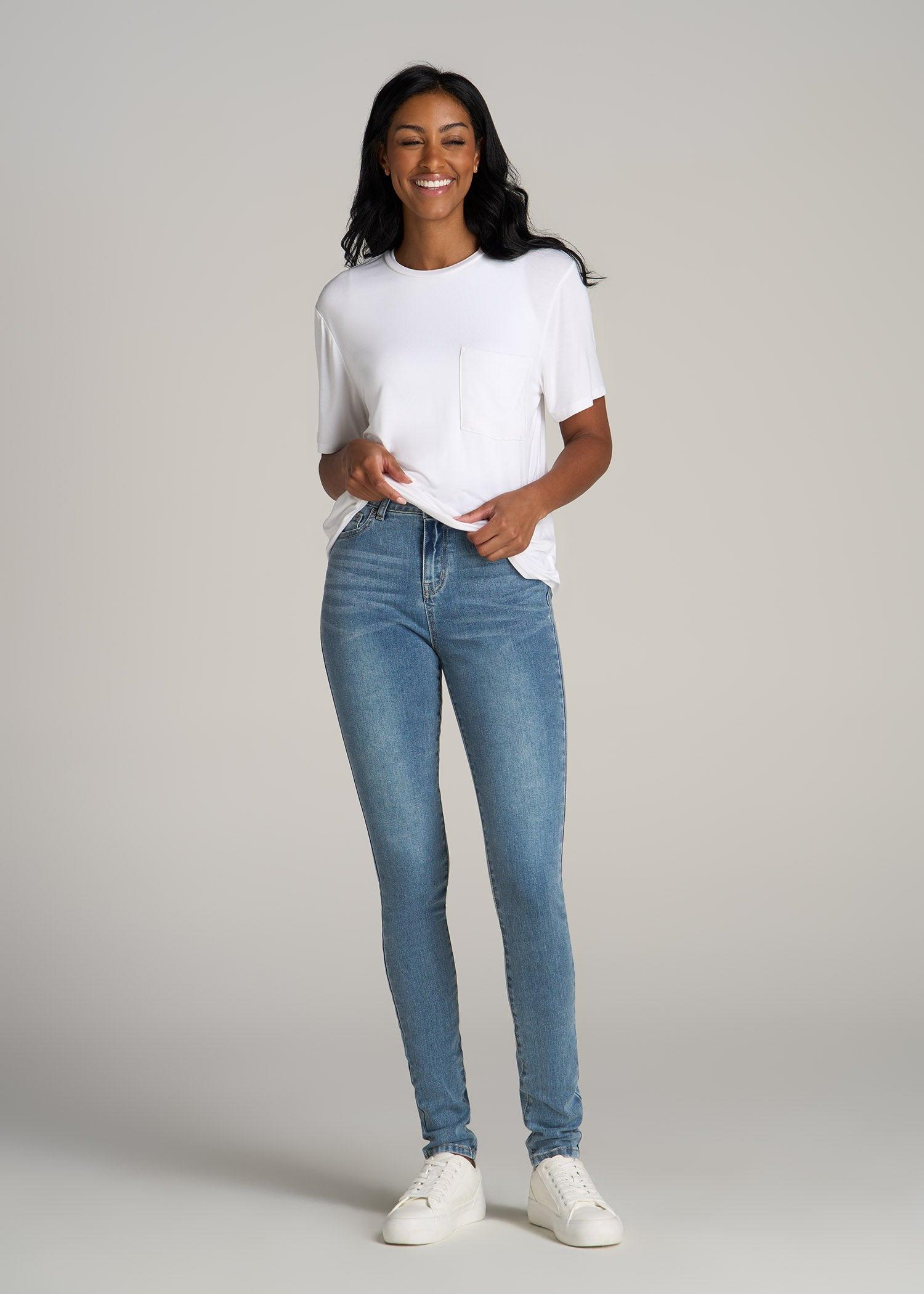 Georgia High-Rise Skinny Jeans for Tall Women in Monaco Faded Female Product Image